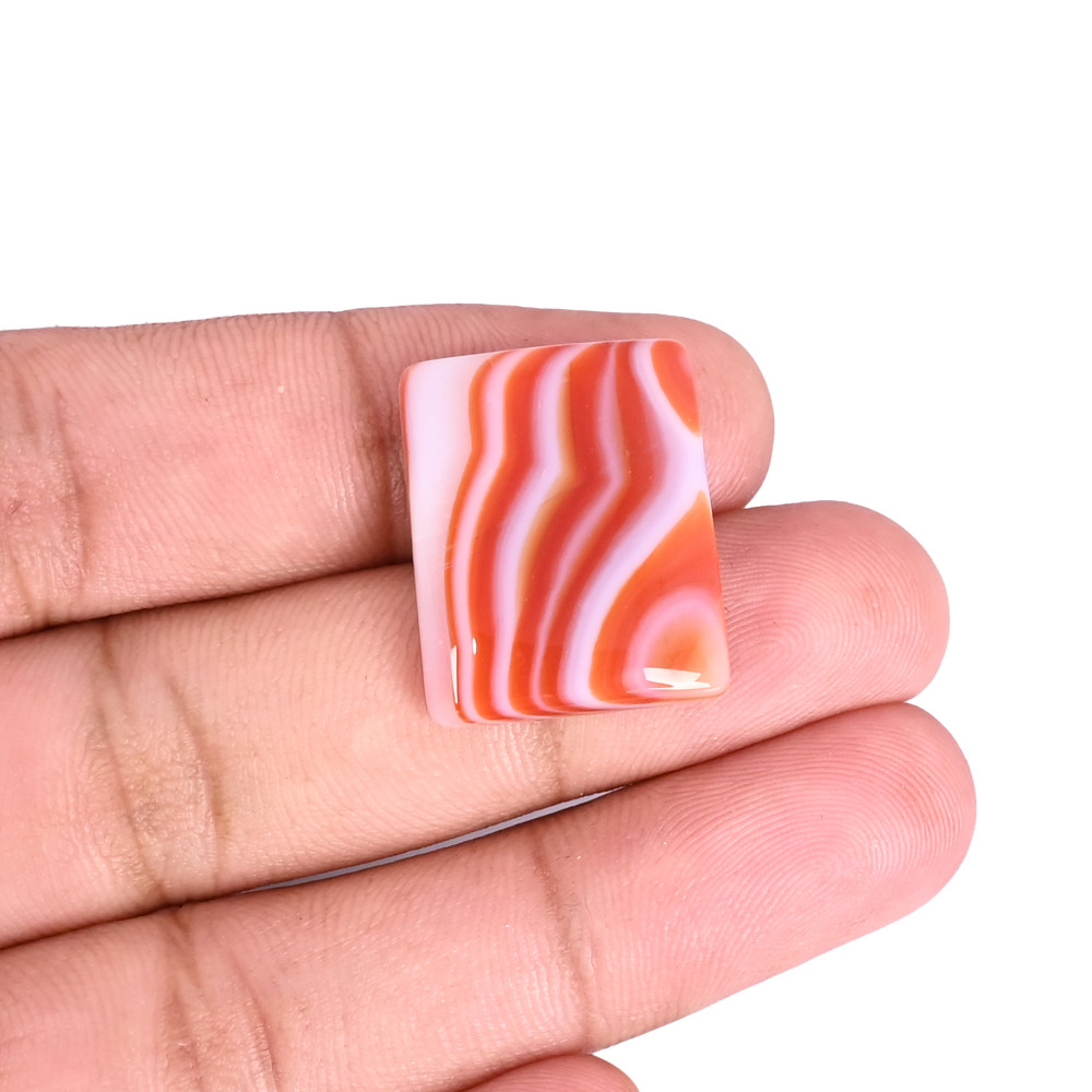Image of Natural Red Sard Onyx 23.3 Carat 22x18mm Rectangle Shape Loose Gemstone