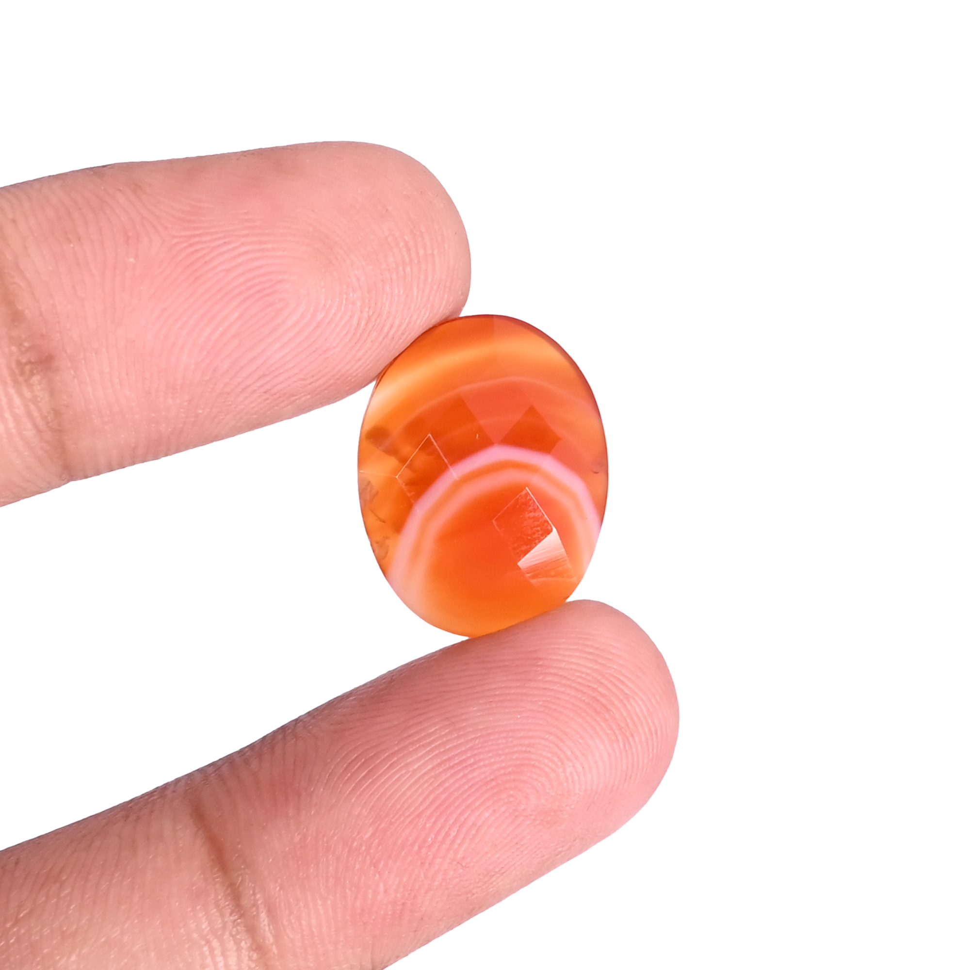 Natural Red Sard Onyx 76 Carat 18x14mm Oval Shape Loose Gemstone