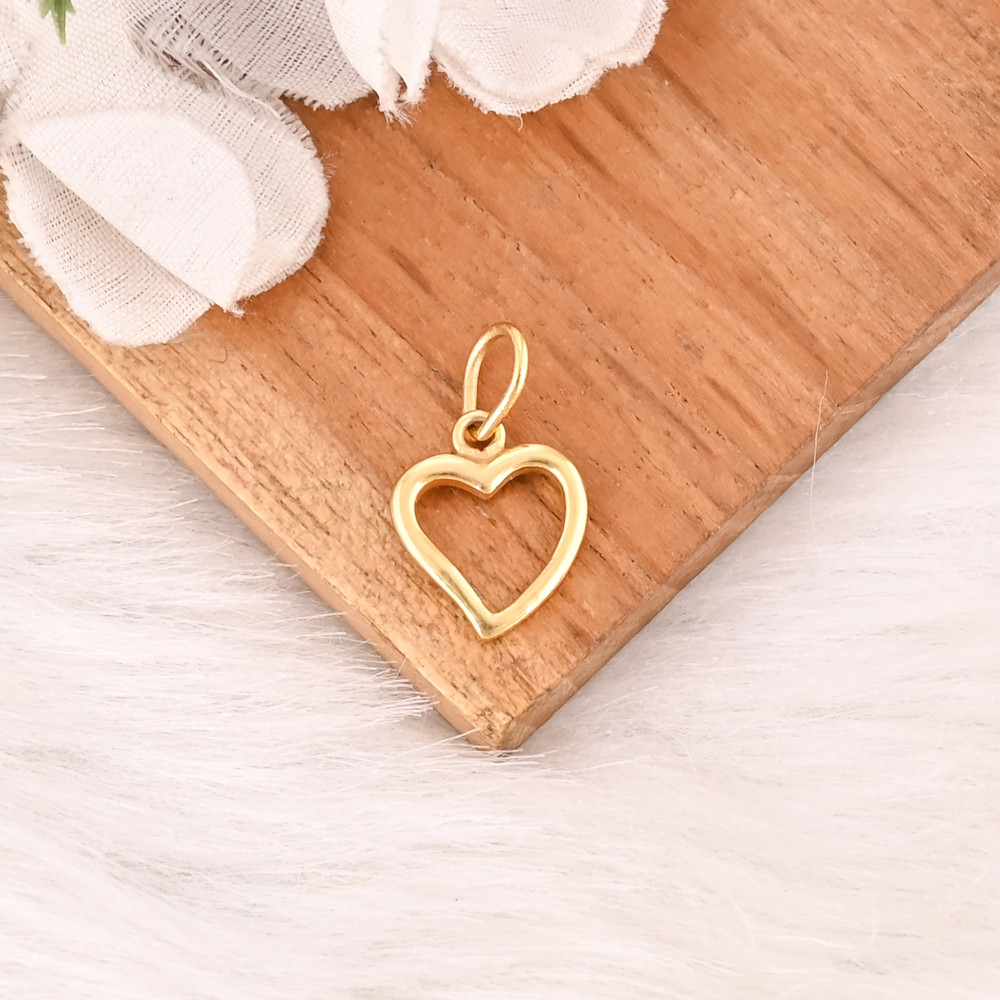 Image of Tiny Heart Shape 925 Sterling Silver Pendant Elegant Minimalist Jewelry