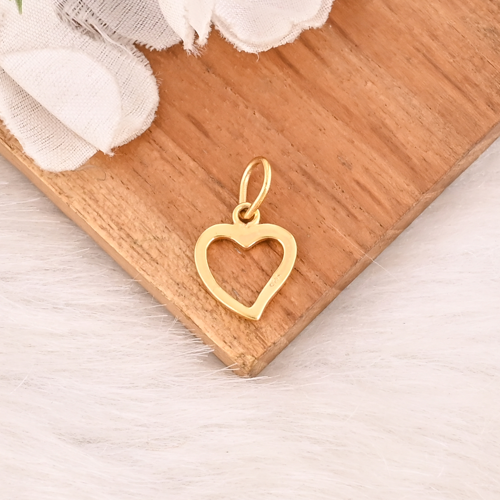 Tiny Heart Shape 925 Sterling Silver Pendant Elegant Minimalist Jewelry