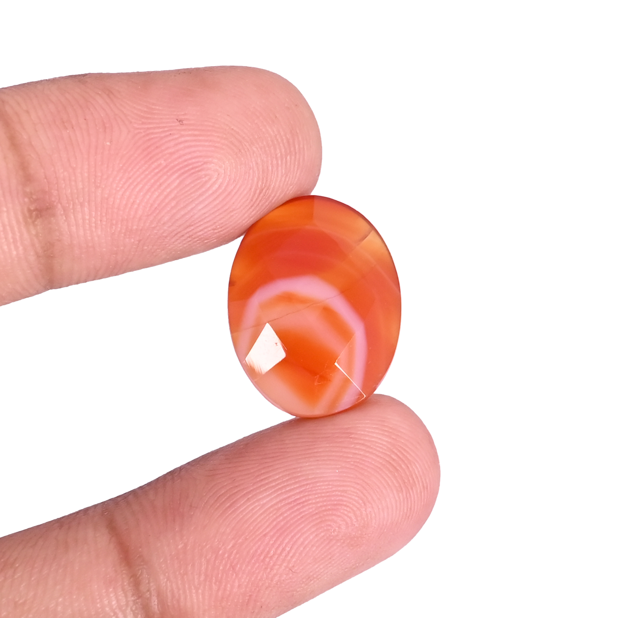 Natural Red Sard Onyx 84 Carat 18x14mm Oval Shape Loose Gemstone