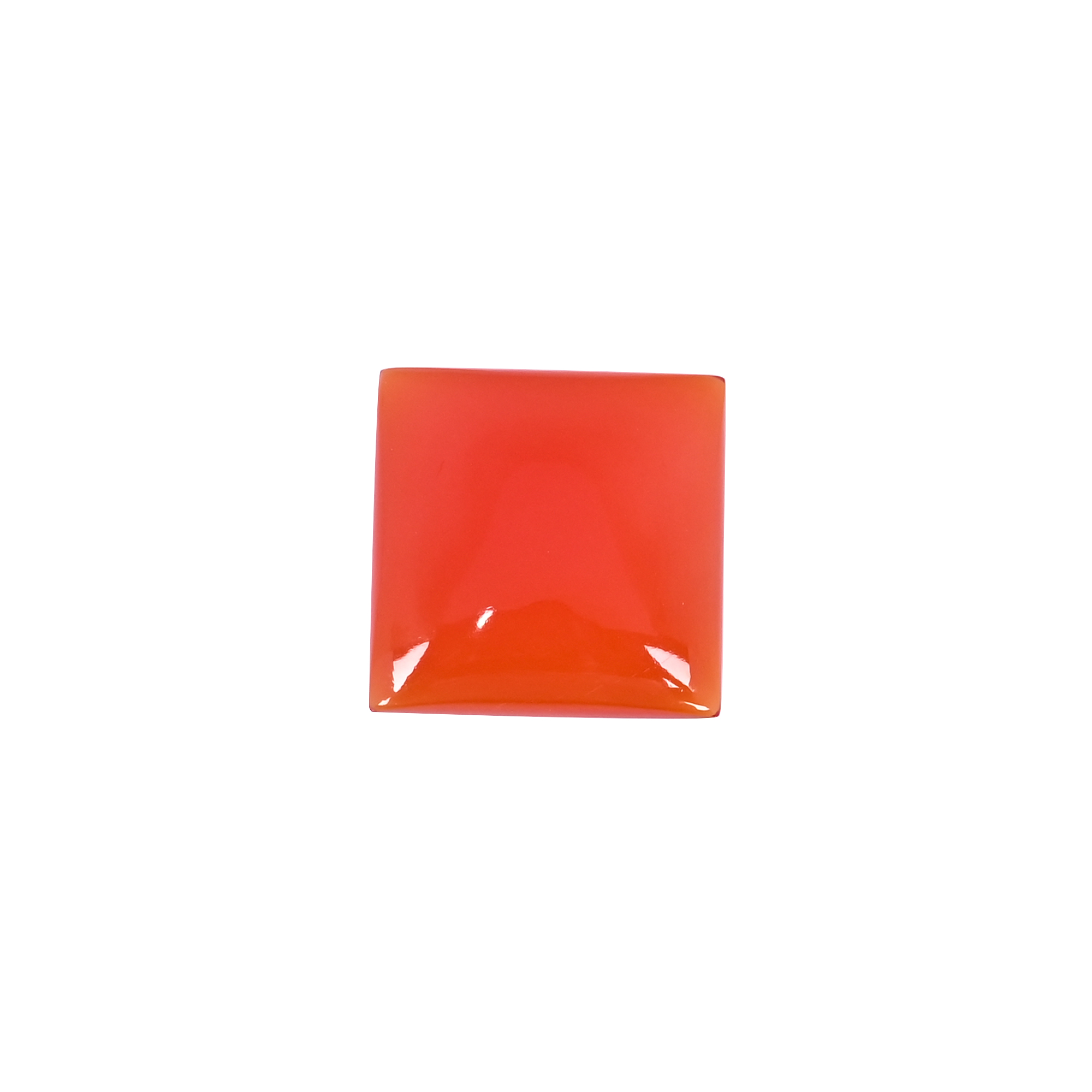 Natural Red Onyx 272 Carat 23x23mm Square Shape Loose Gemstone