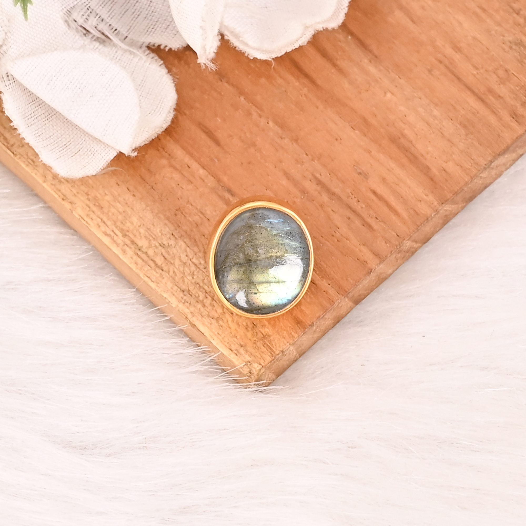 Natural Labradorite Gemstone 925 Sterling Silver Pendant Boho Jewelry for Unisex