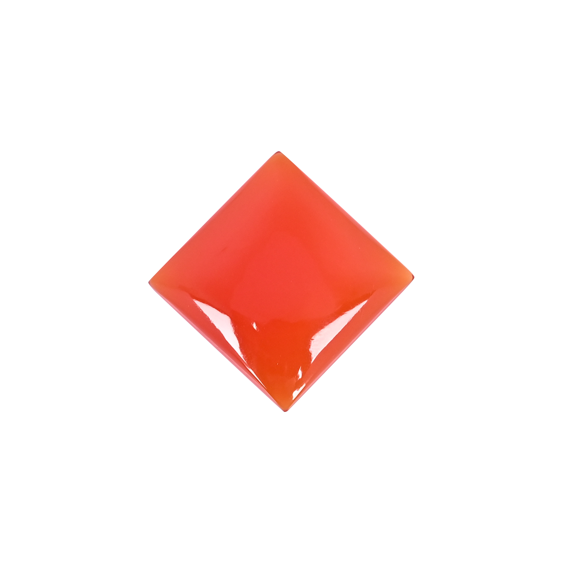 Natural Red Onyx 272 Carat 23x23mm Square Shape Loose Gemstone