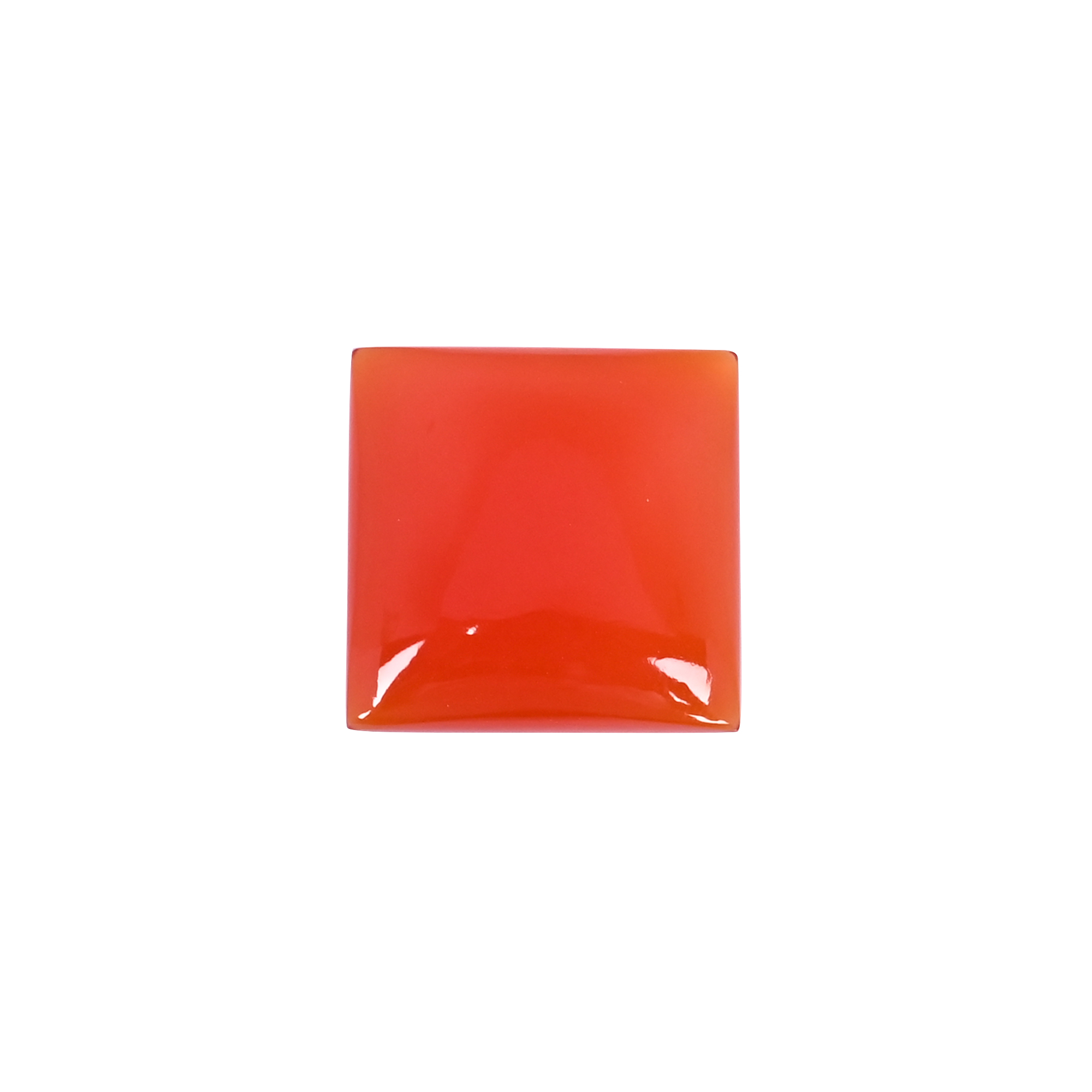 Natural Red Onyx 272 Carat  23x23mm Square Shape Loose Gemstone