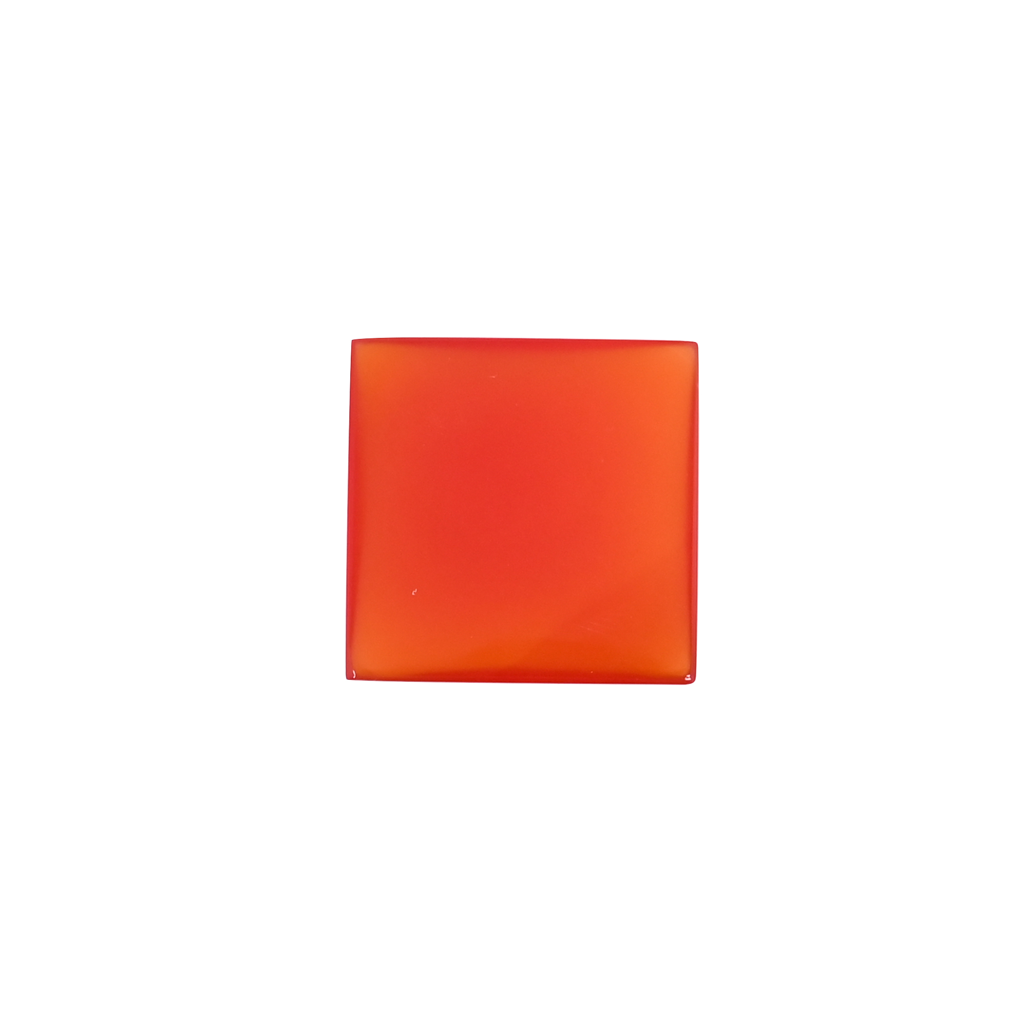 Natural Red Onyx 272 Carat  23x23mm Square Shape Loose Gemstone