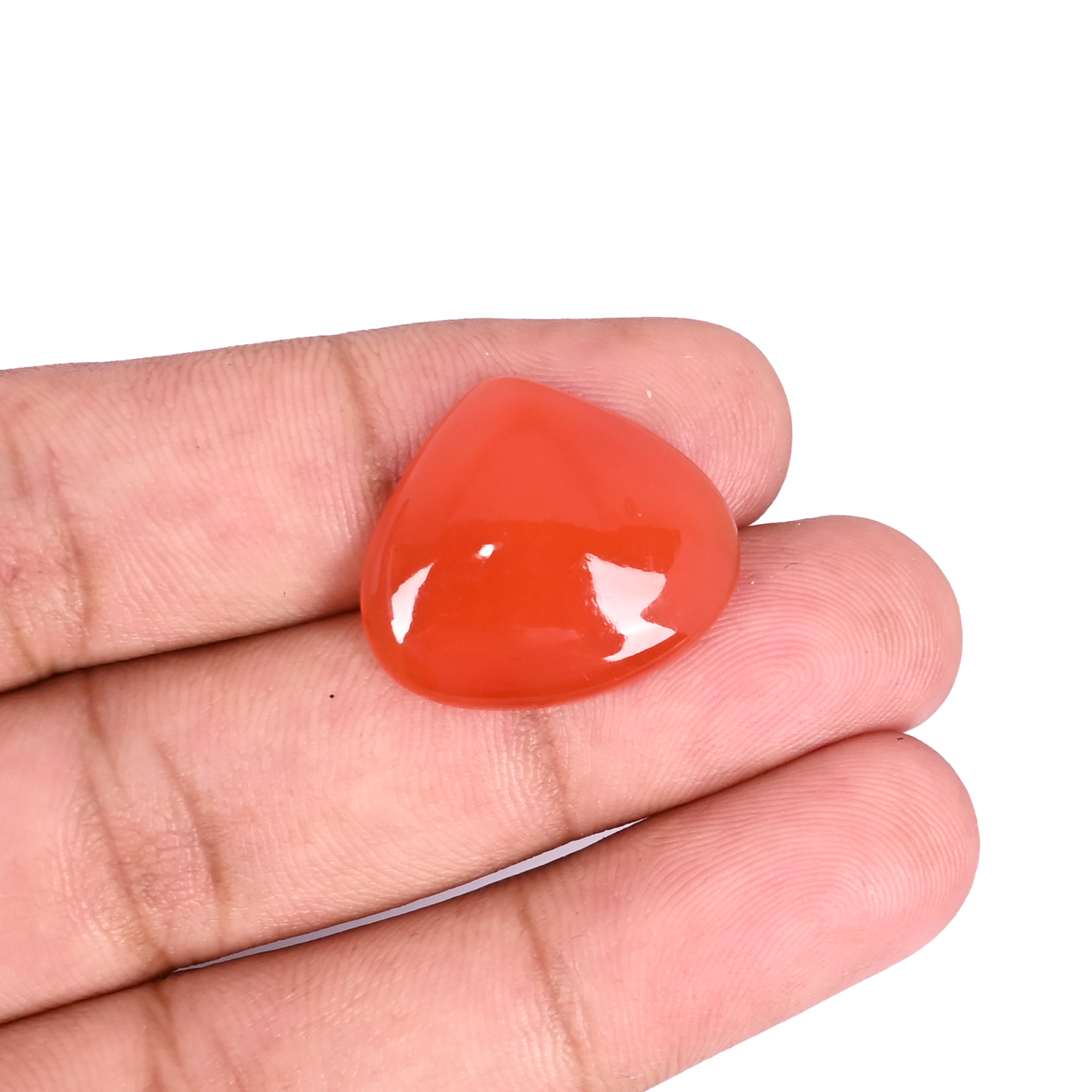 Natural Red Onyx 137 Carat  22x20mm Heart Shape Loose Gemstone
