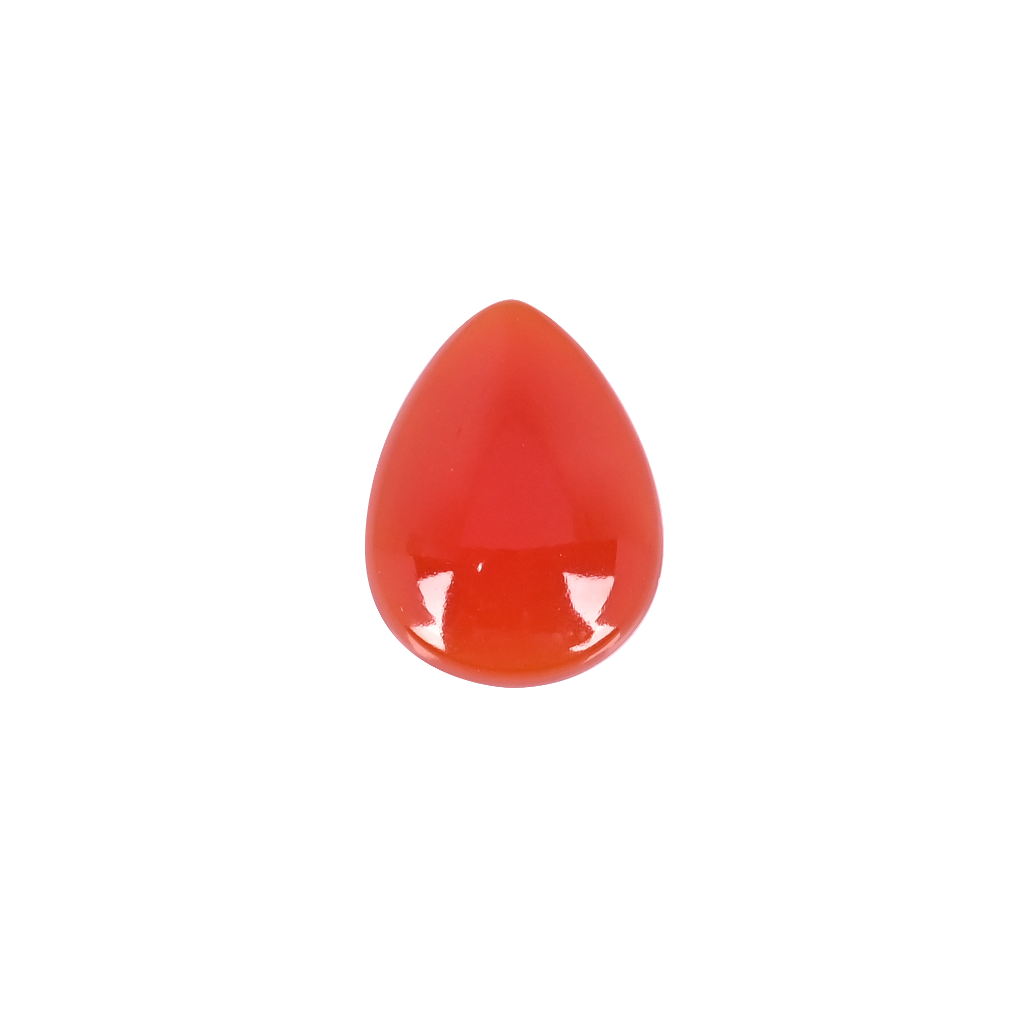 Natural Red Onyx 142 Carat  23x18mm Pear Shape Loose Gemstone