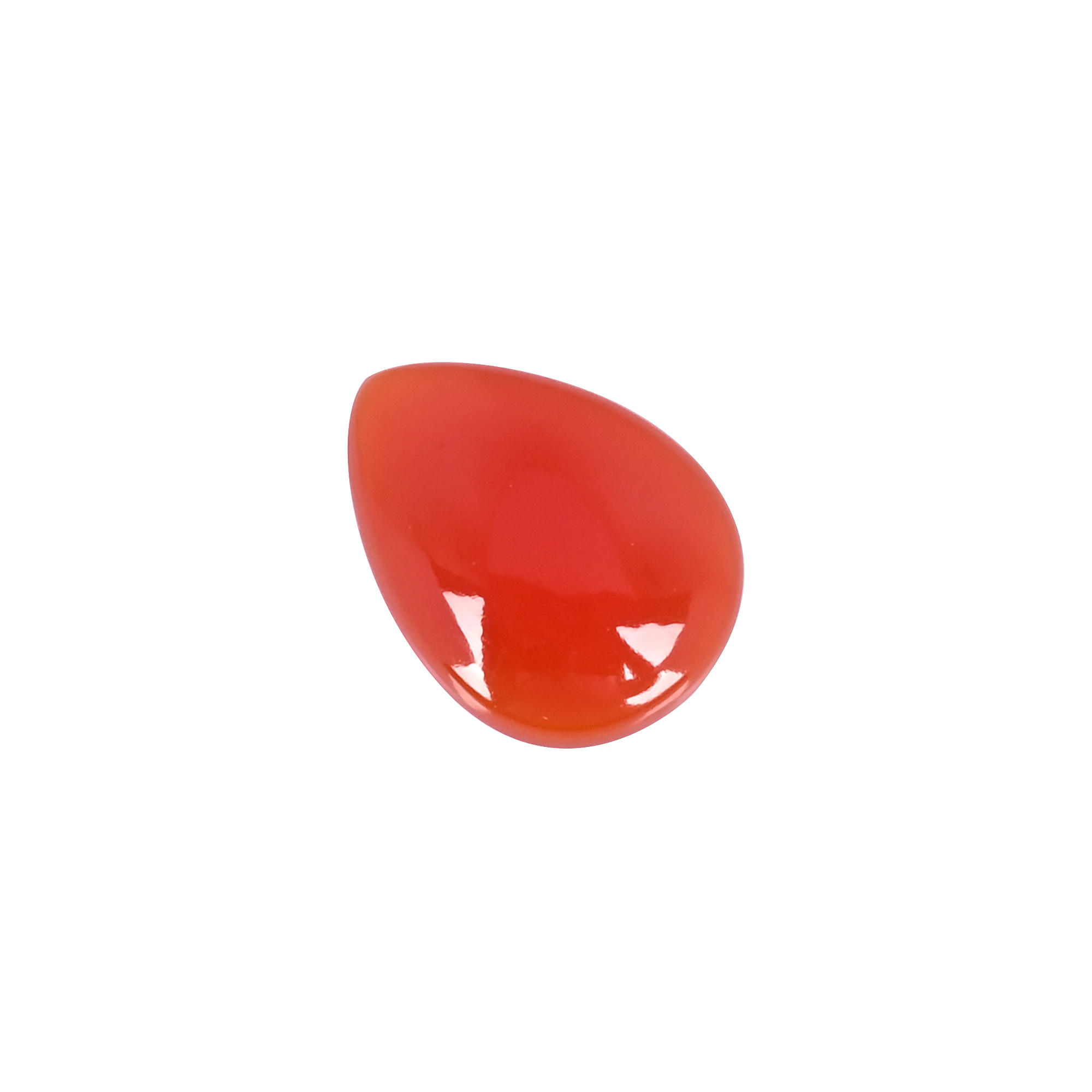 Natural Red Onyx 142 Carat  23x18mm Pear Shape Loose Gemstone