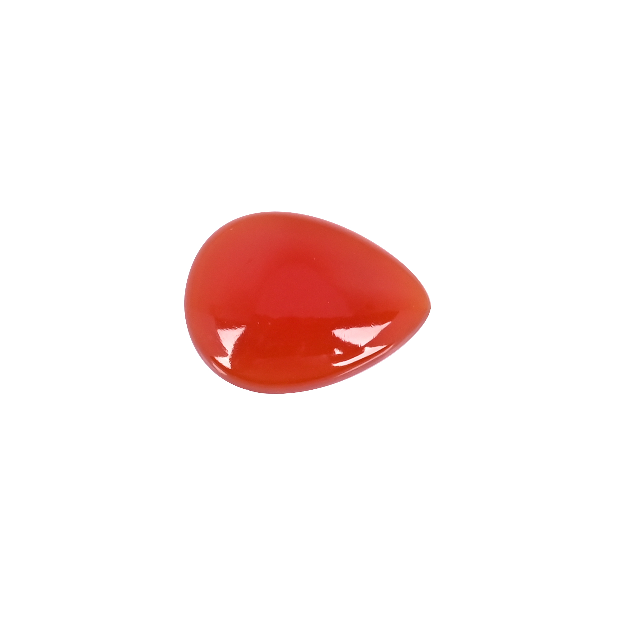 Natural Red Onyx 142 Carat  23x18mm Pear Shape Loose Gemstone