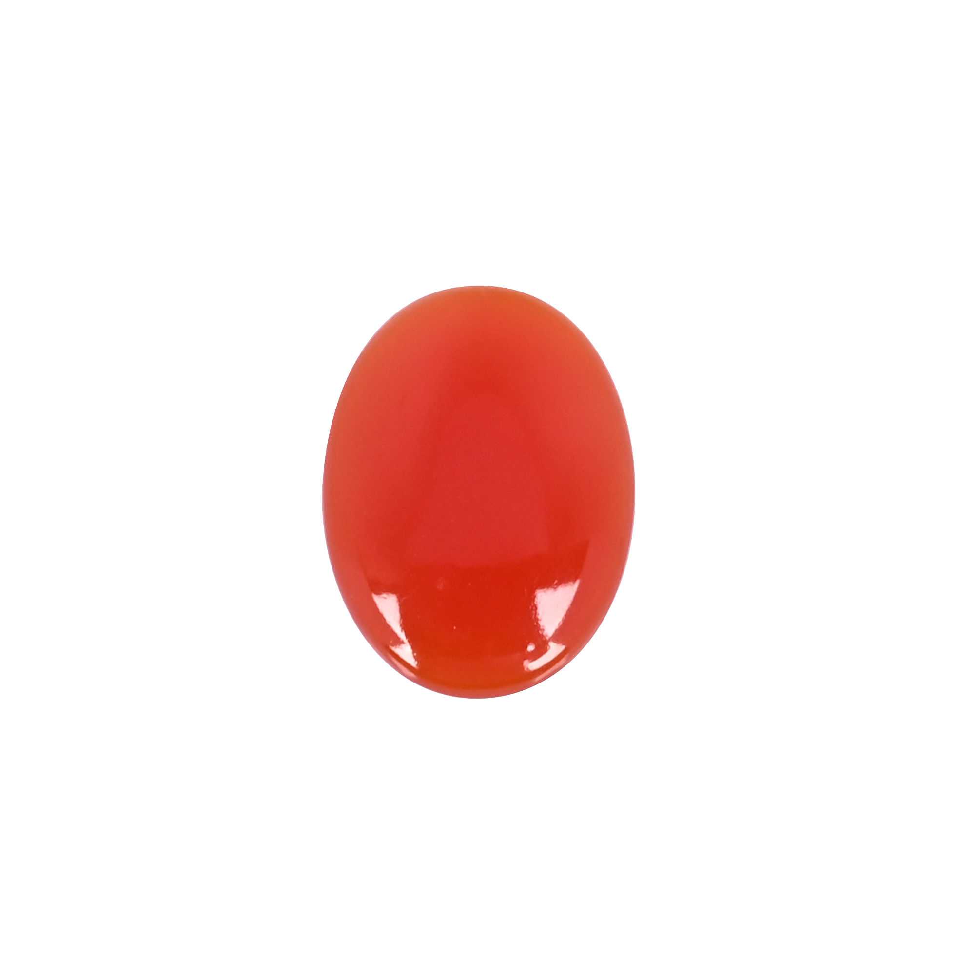 Natural Red Onyx 126 Carat 24x18mm Oval Shape Loose Gemstone