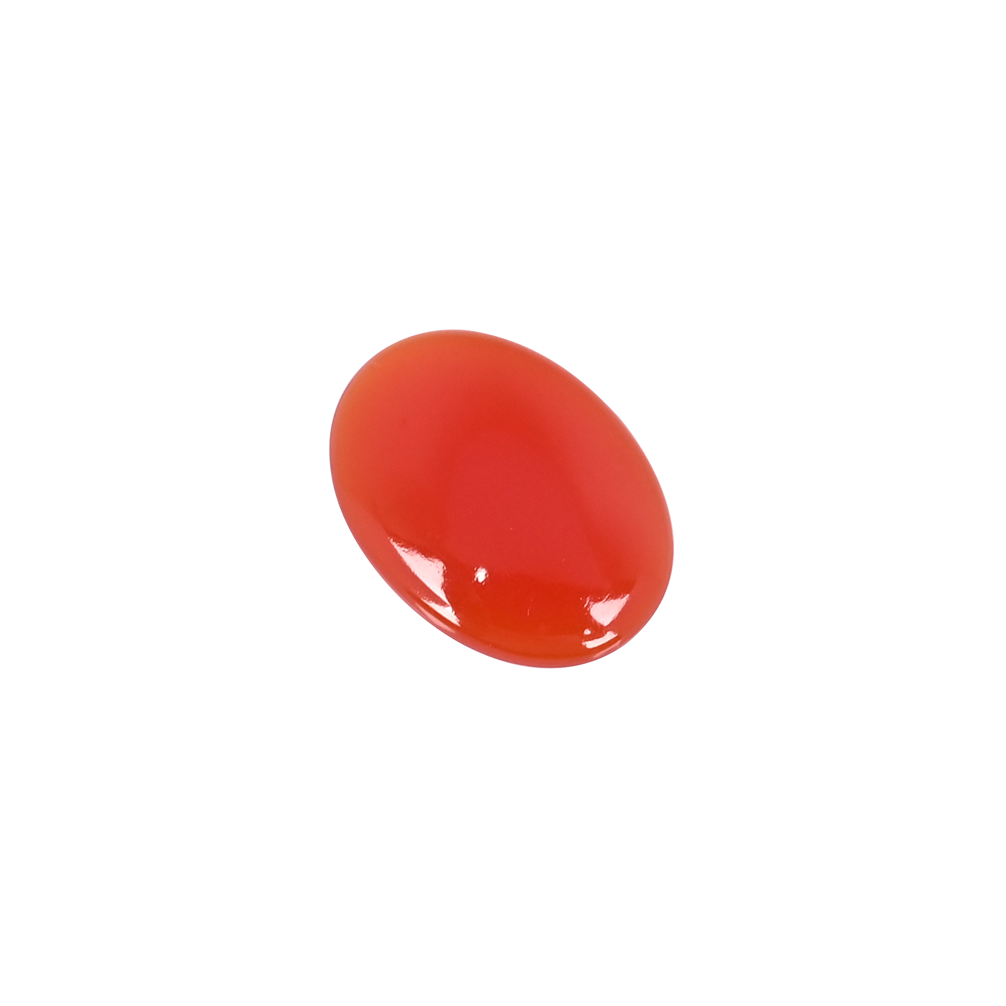 Natural Red Onyx 126 Carat  24x18mm Oval Shape Loose Gemstone