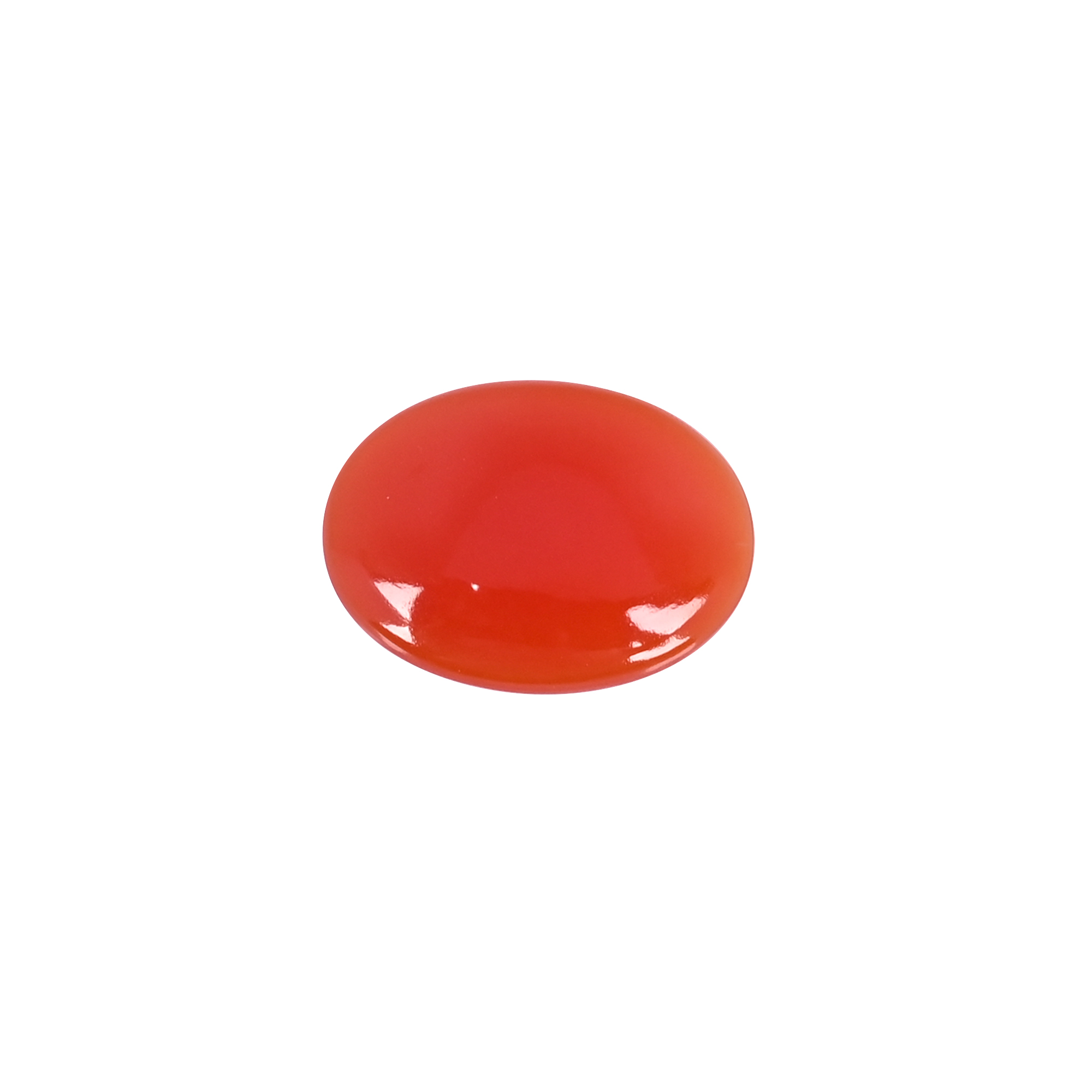 Natural Red Onyx 126 Carat 24x18mm Oval Shape Loose Gemstone