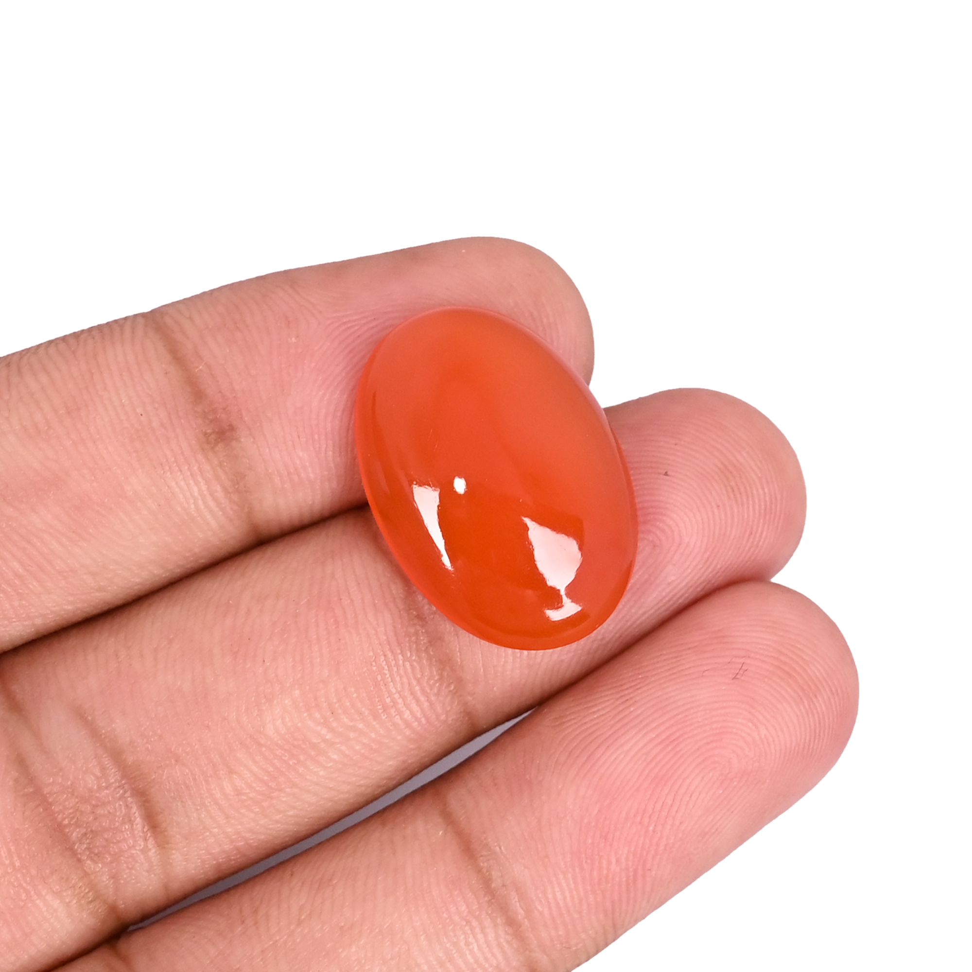 Natural Red Onyx 130 Carat  22x16mm Oval Shape Loose Gemstone
