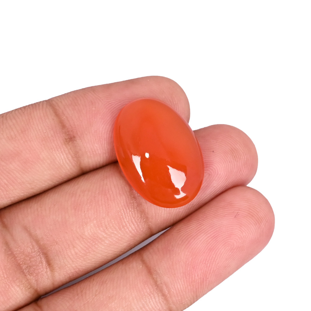 Image of Natural Red Onyx 13.0 Carat  22x16mm Oval Shape Loose Gemstone
