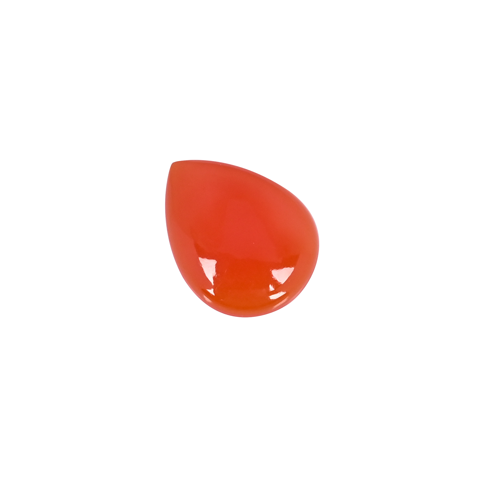 Natural Red Onyx 10 Carat  21x16mm Pear Shape Loose Gemstone