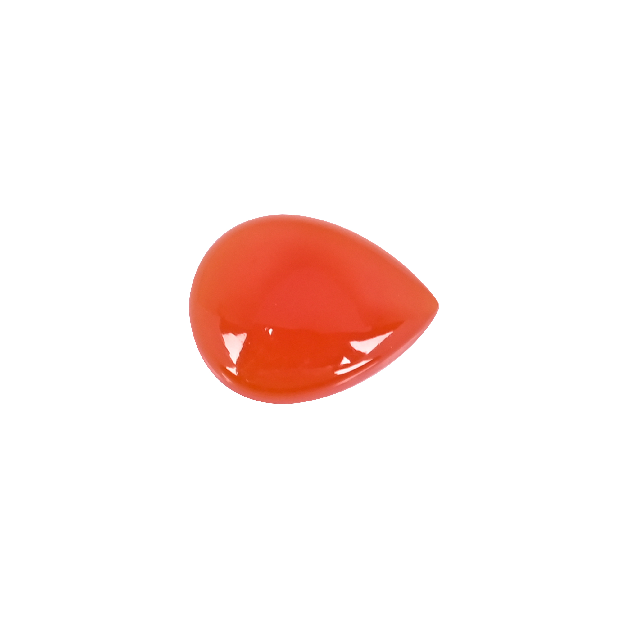 Natural Red Onyx 10 Carat  21x16mm Pear Shape Loose Gemstone