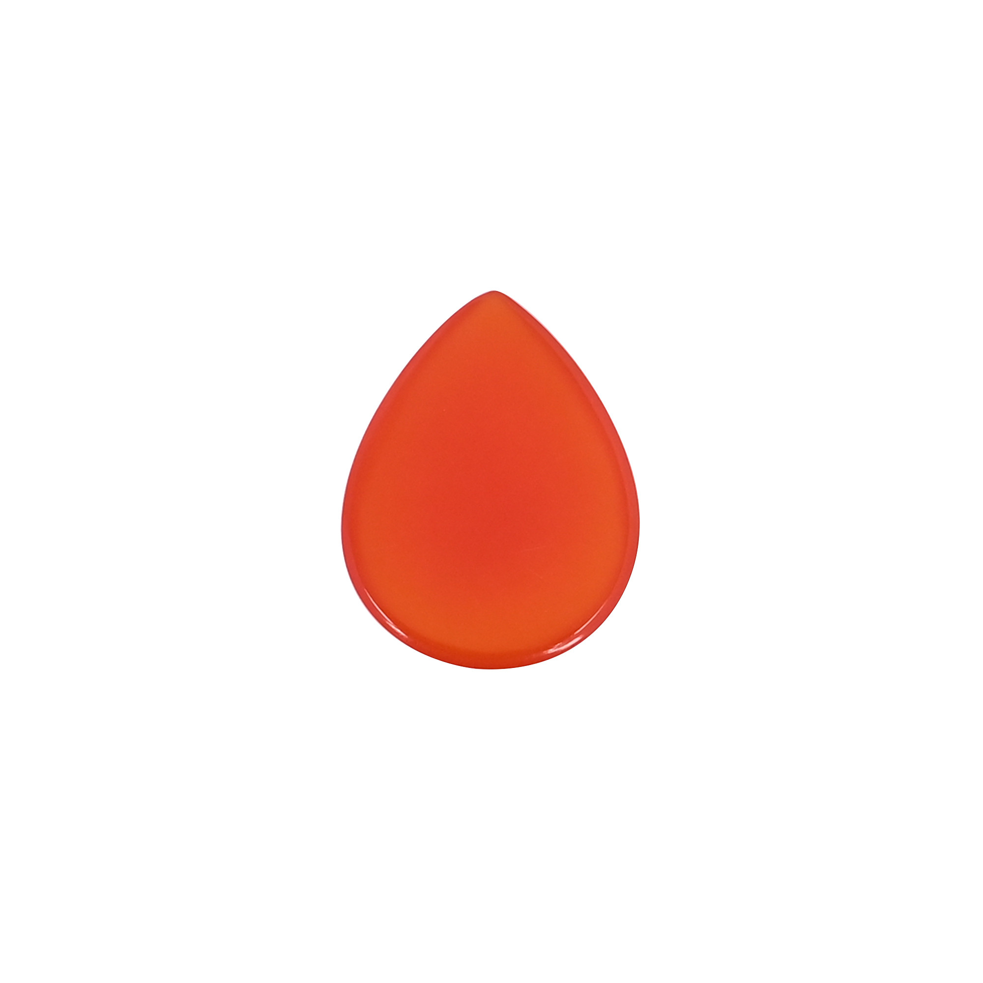 Natural Red Onyx 10 Carat 21x16mm Pear Shape Loose Gemstone