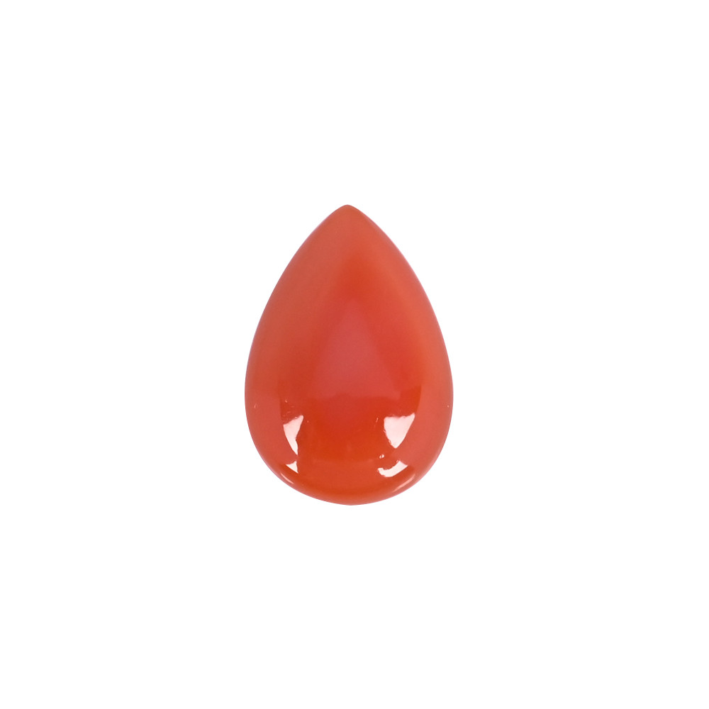 Image of Natural Red Onyx 13.3 Carat  24x16mm Pear Shape Loose Gemstone