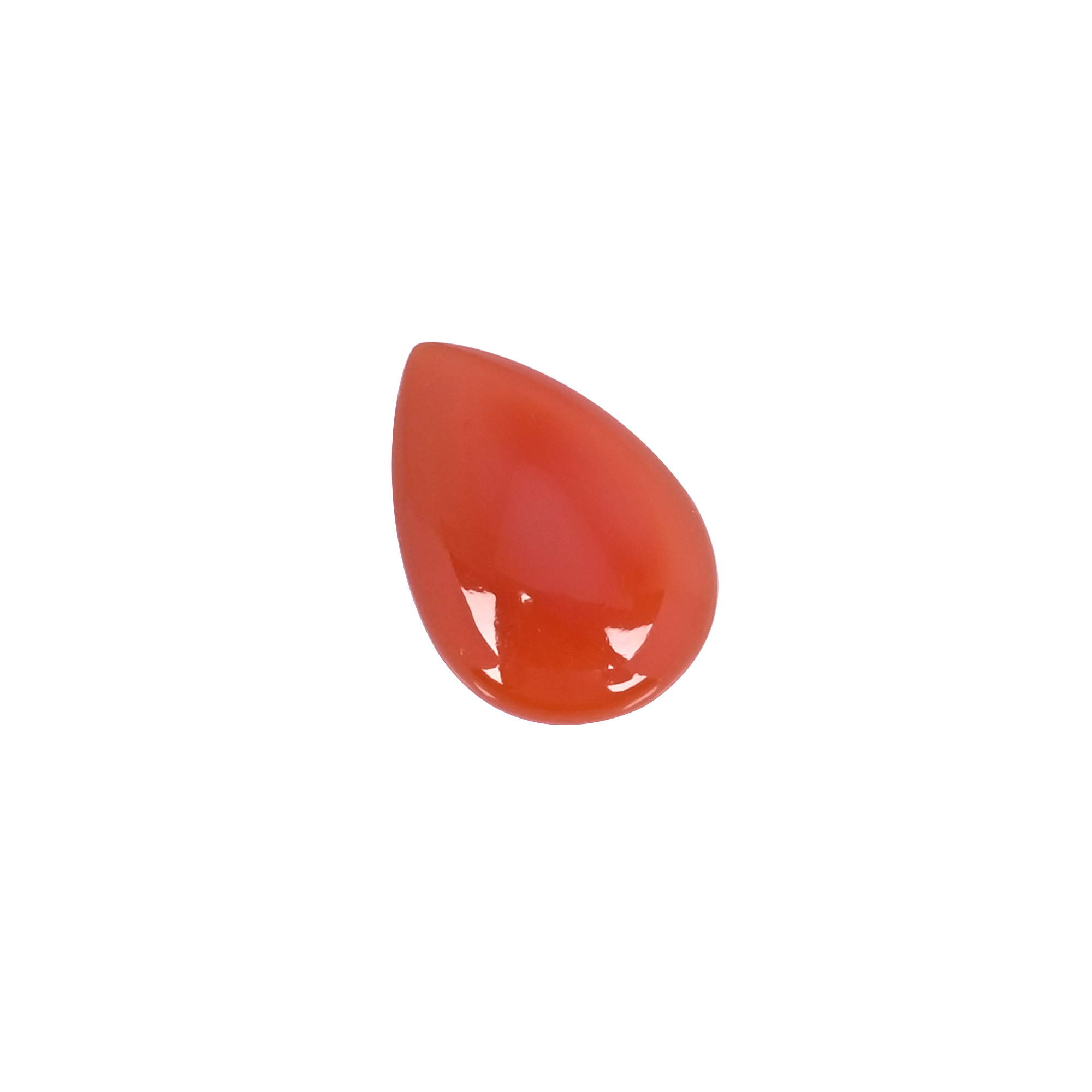 Natural Red Onyx 133 Carat  24x16mm Pear Shape Loose Gemstone