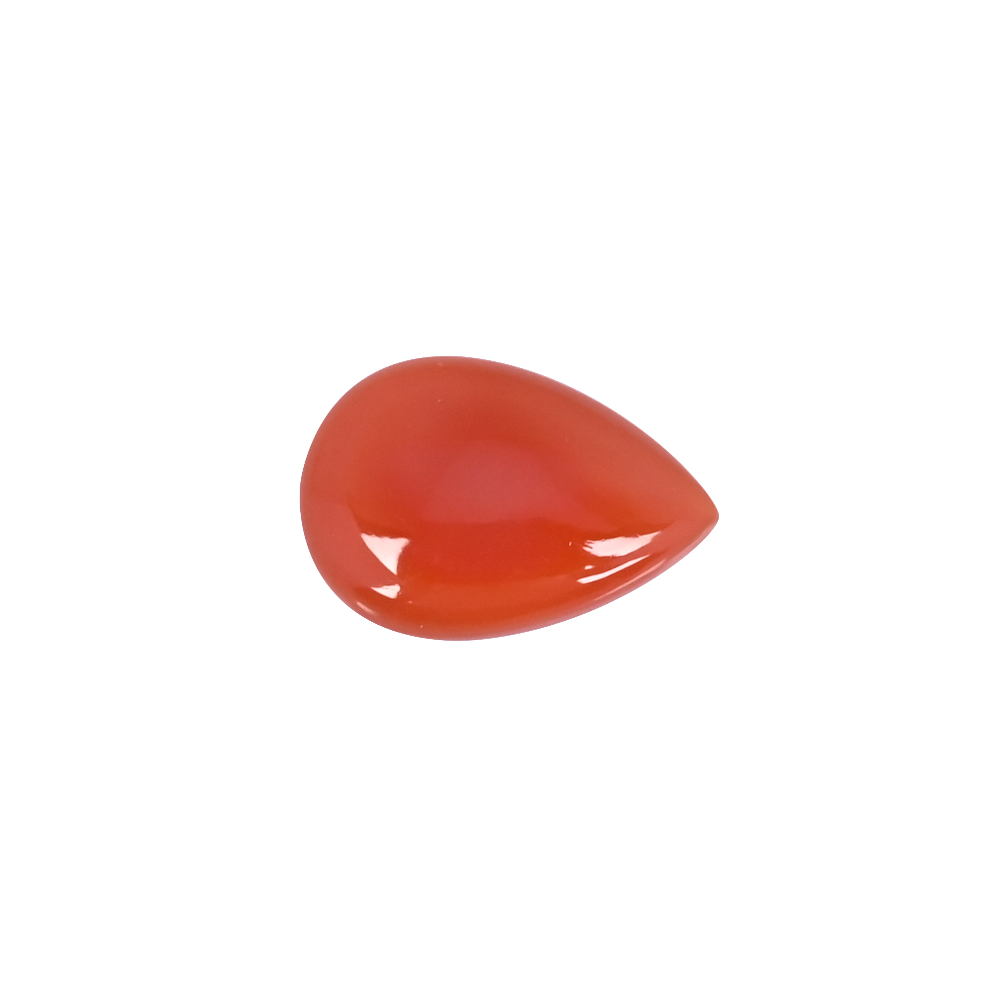 Natural Red Onyx 133 Carat  24x16mm Pear Shape Loose Gemstone
