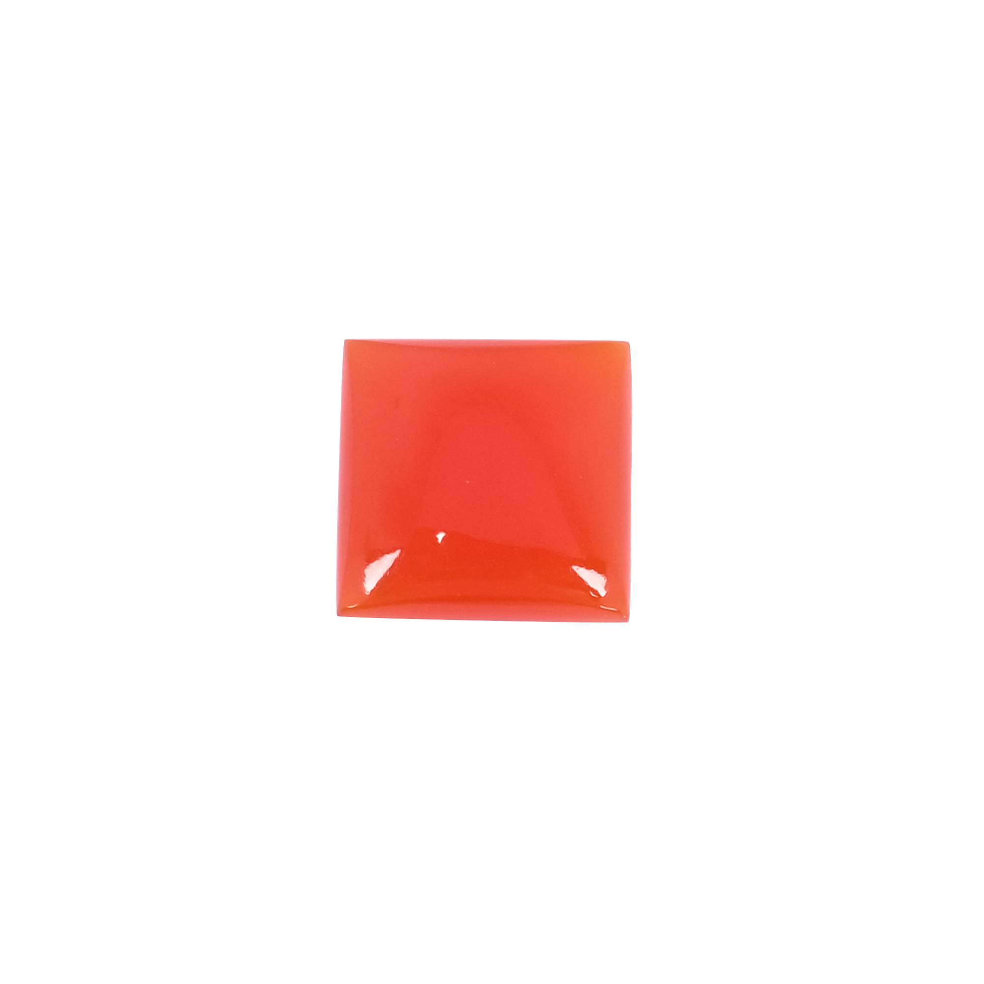 Natural Red Onyx 128 Carat 17x17mm Square Shape Loose Gemstone
