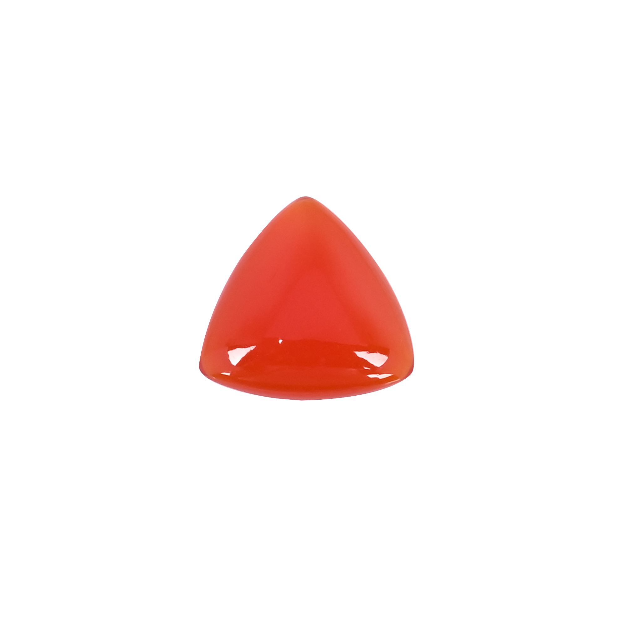 Natural Red Onyx 140 Carat 20x20mm Trillion Shape Loose Gemstone