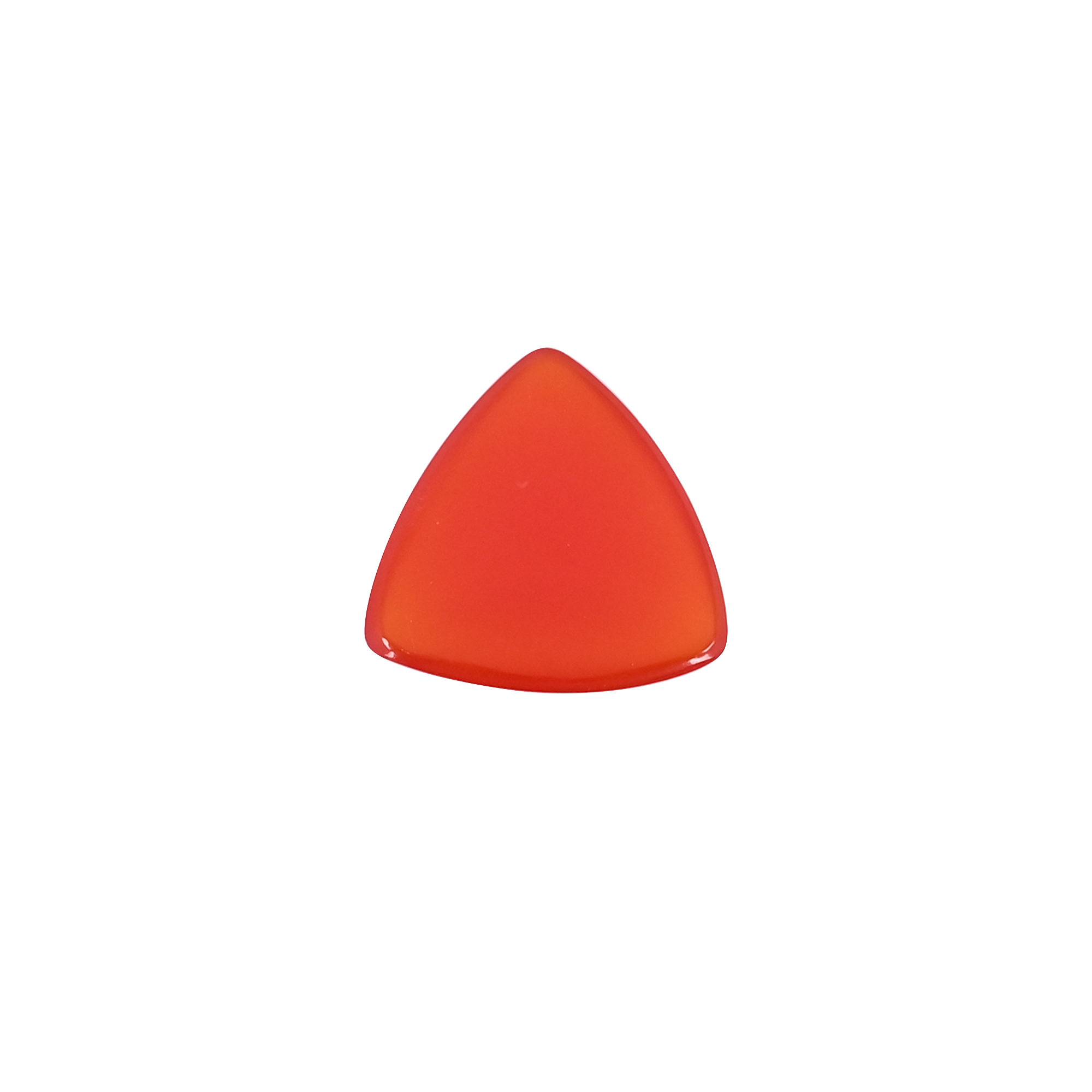 Natural Red Onyx 140 Carat 20x20mm Trillion Shape Loose Gemstone
