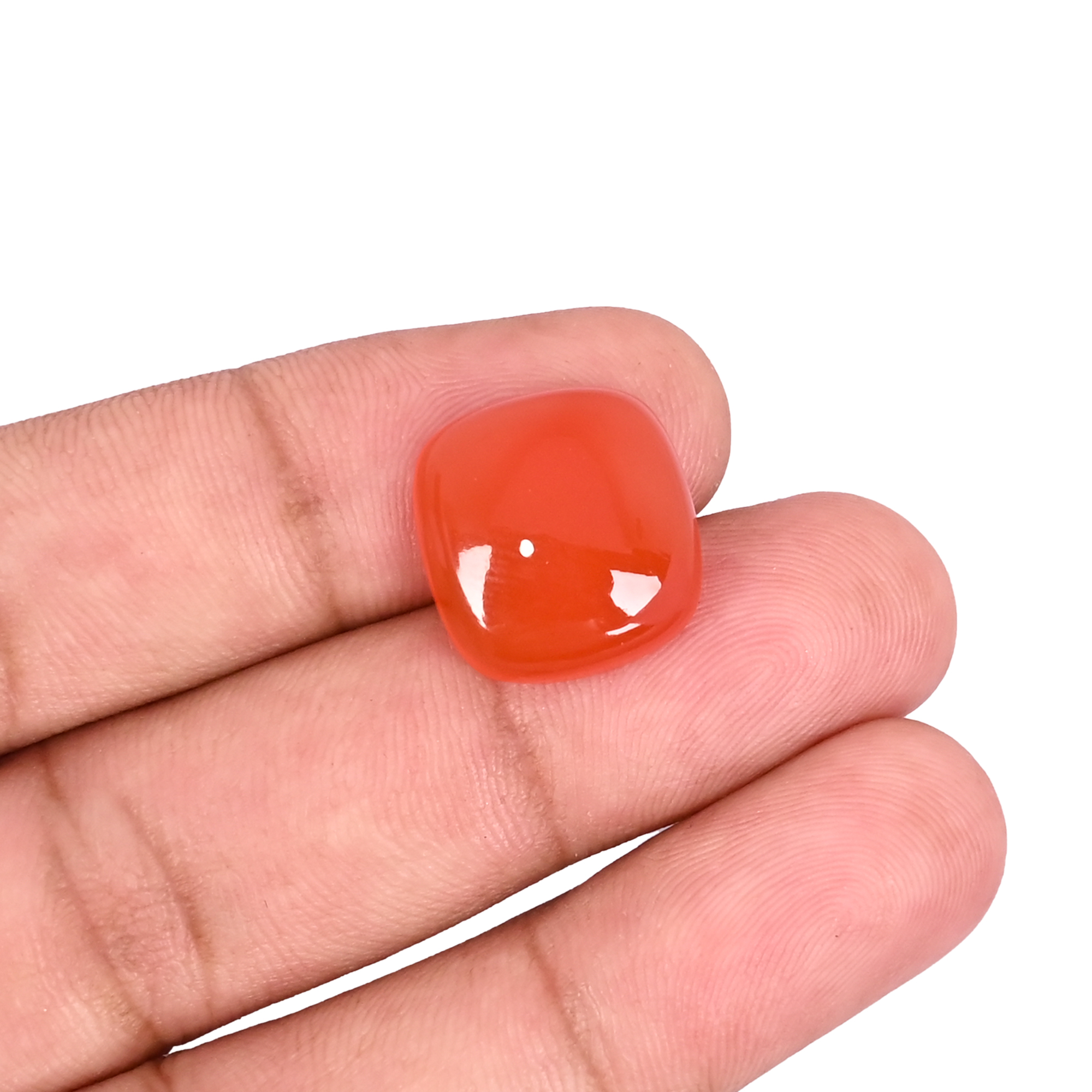 Natural Red Onyx 116 Carat  16x15mm Cushion Shape Loose Gemstone