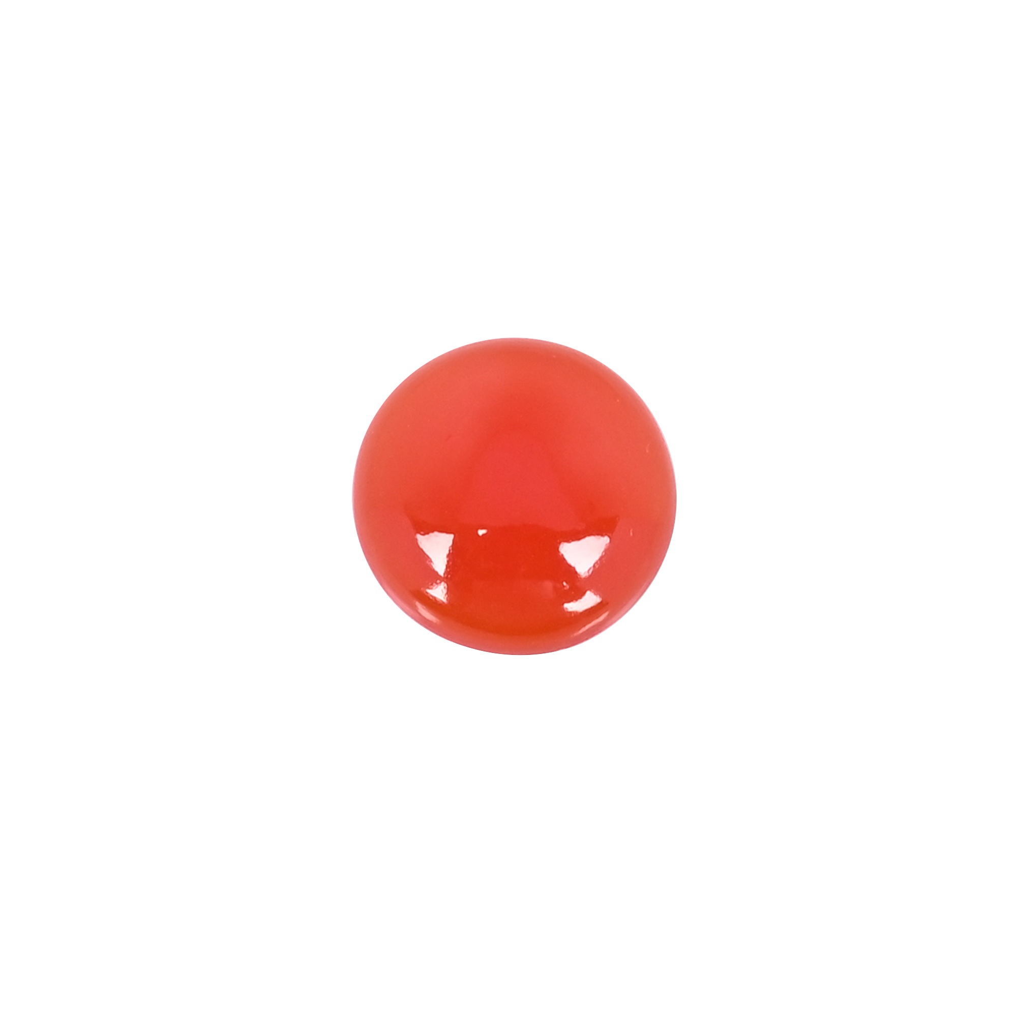 Natural Red Onyx 91 Carat  16x16mm Round Shape Loose Gemstone