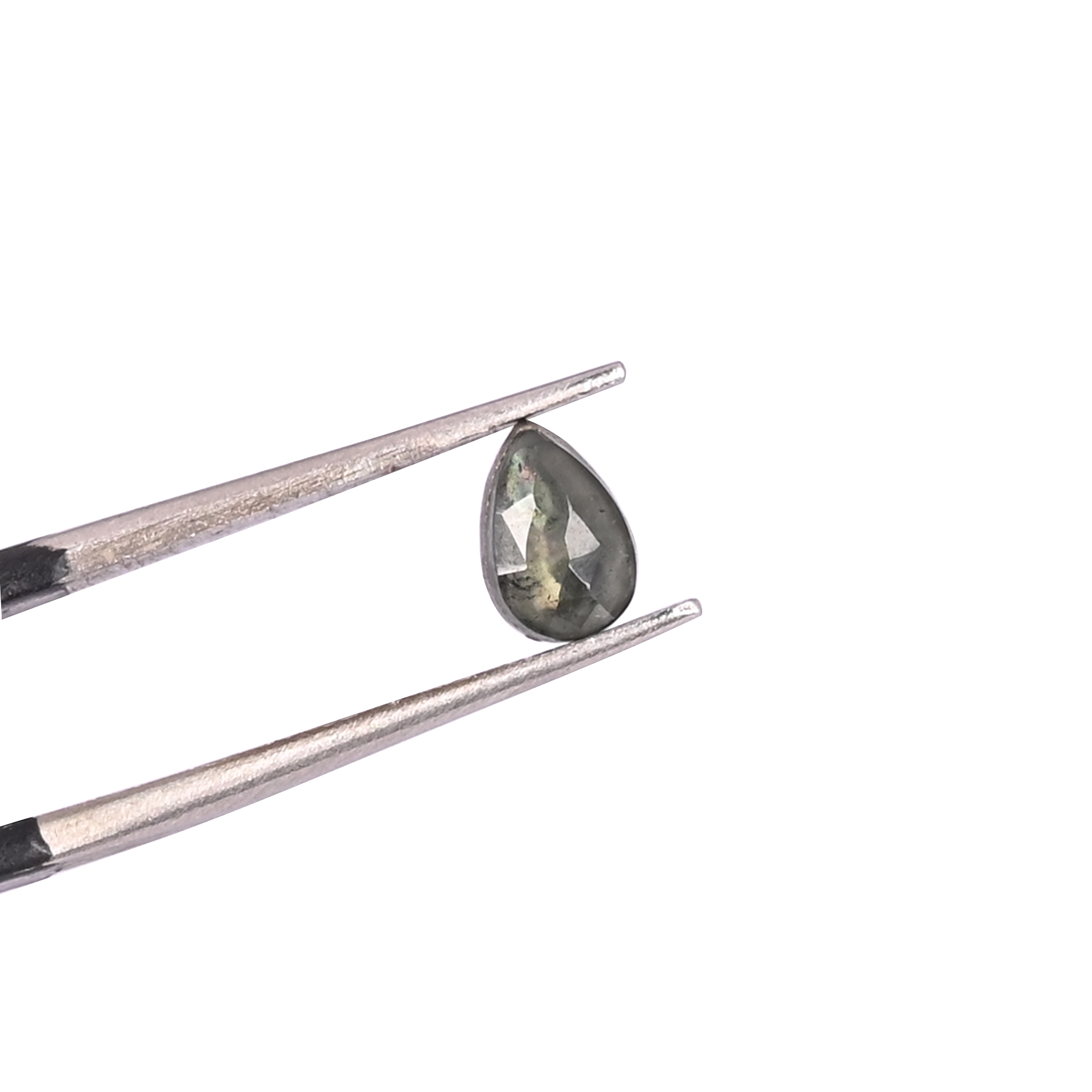 Natural Pyrite and Green Amethyst Doublet 63 Carat 9 Pcs Weight 6x4mm Pear Shape Loose Gemstone