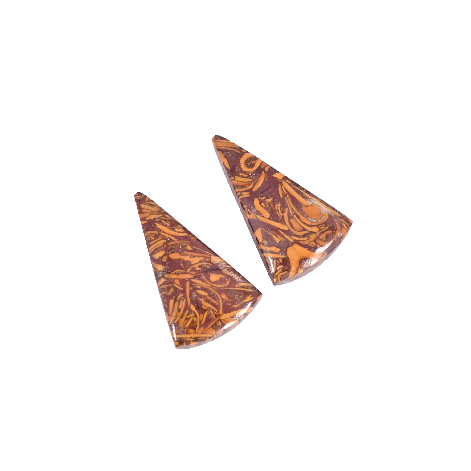 Natural Mariam Jasper 160 Carat 1 Pair Weight 20x12mm Fancy Shape Loose Gemstone