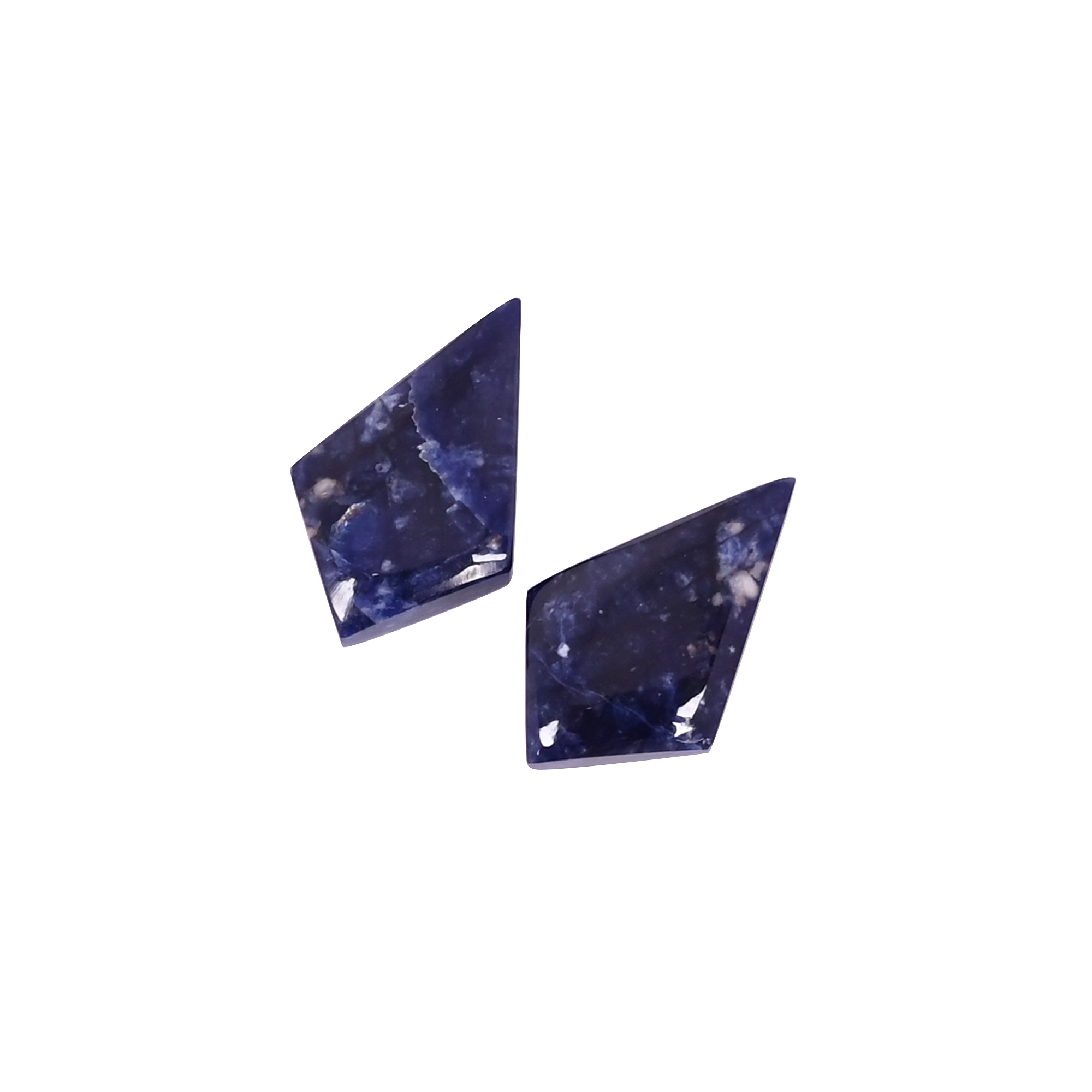 Natural Sodalite 121 Carat 1 Pair Weight 20x12mm Kite Shape Loose Gemstone