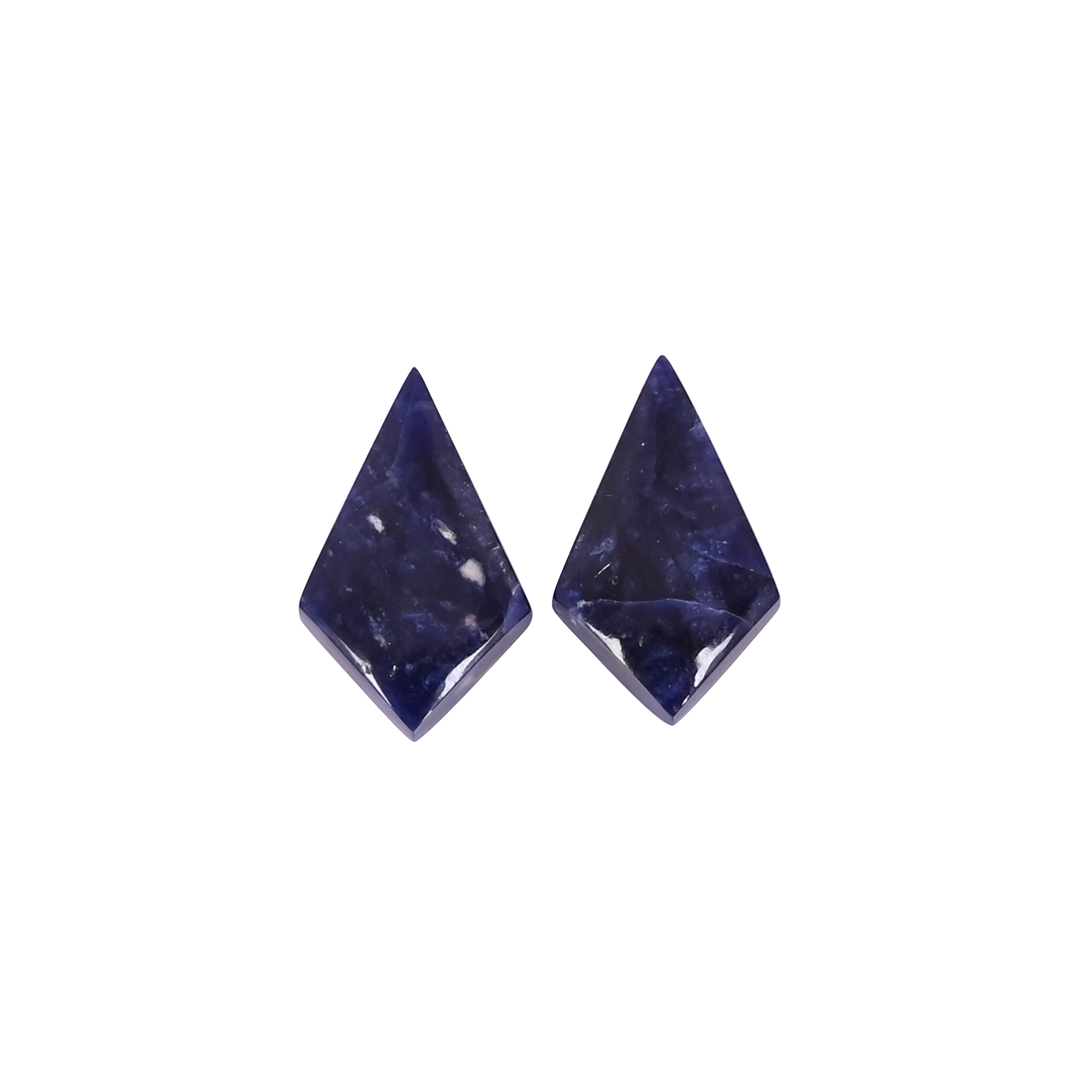 Natural Sodalite 121 Carat 1 Pair Weight 20x12mm Kite Shape Loose Gemstone