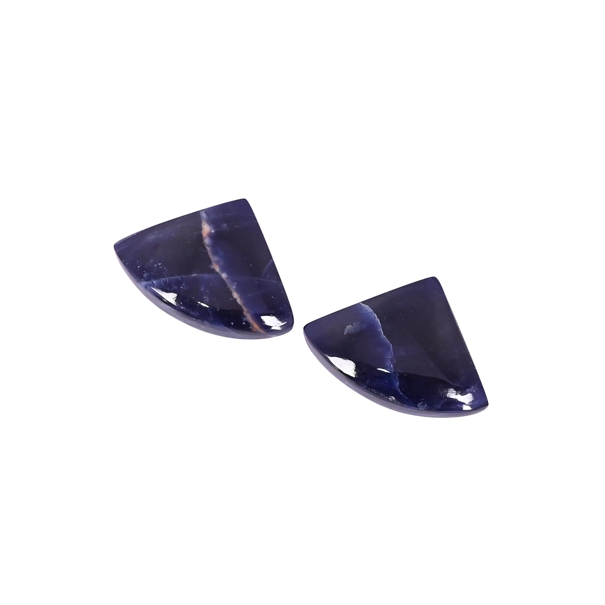 Natural Sodalite 164 Carat 1 Pair Weight 20x12mm Fancy Shape Loose Gemstone