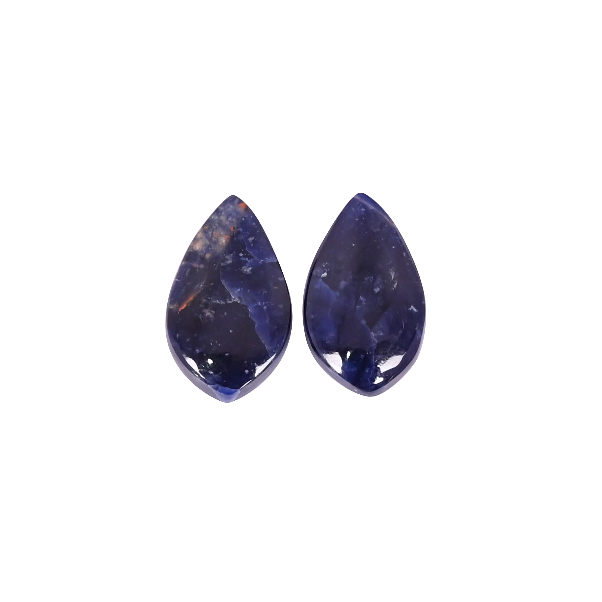 Natural Sodalite 158  Carat 1 Pair Weight 20x12mm Fancy Shape Loose Gemstone