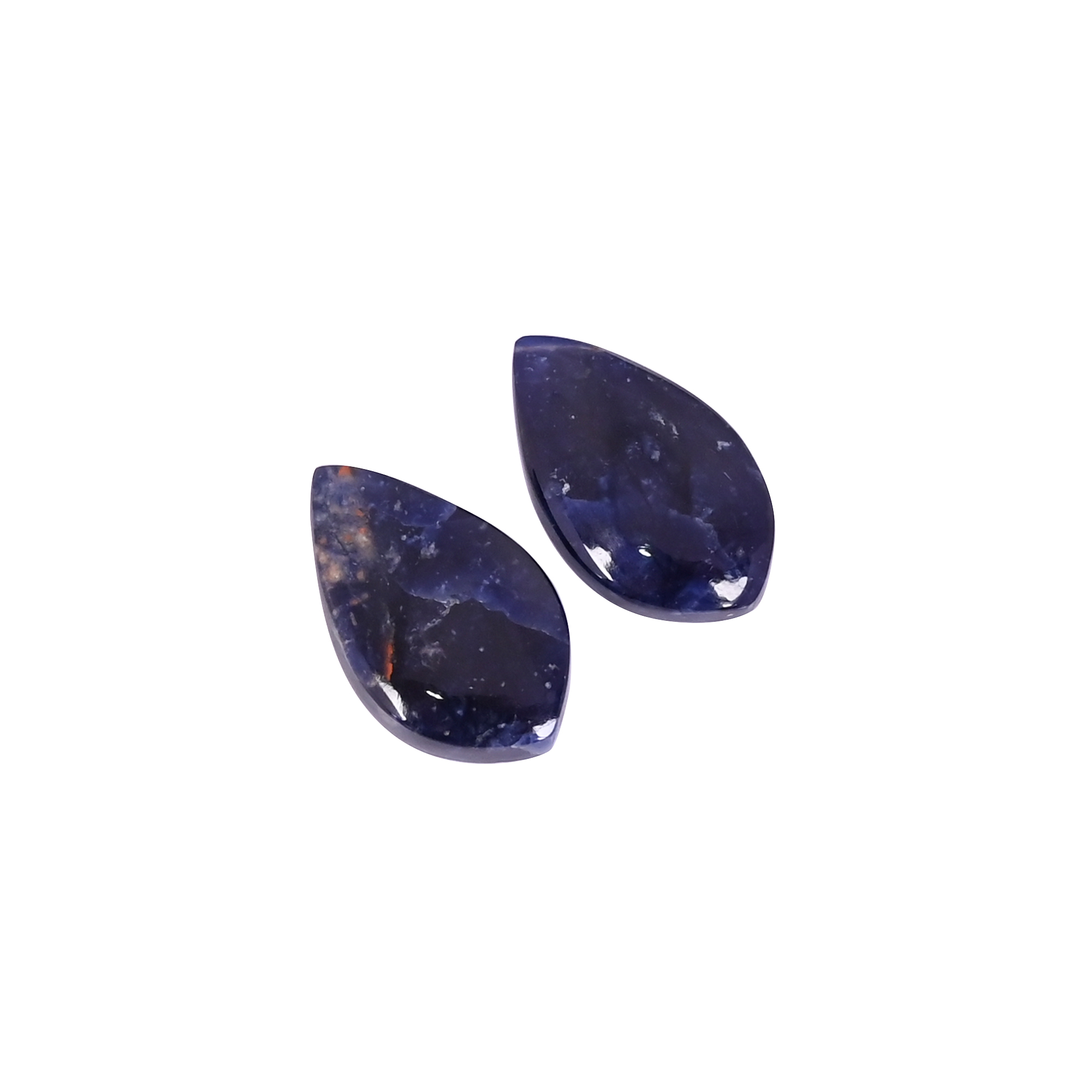 Natural Sodalite 158 Carat 1 Pair Weight 20x12mm Fancy Shape Loose Gemstone