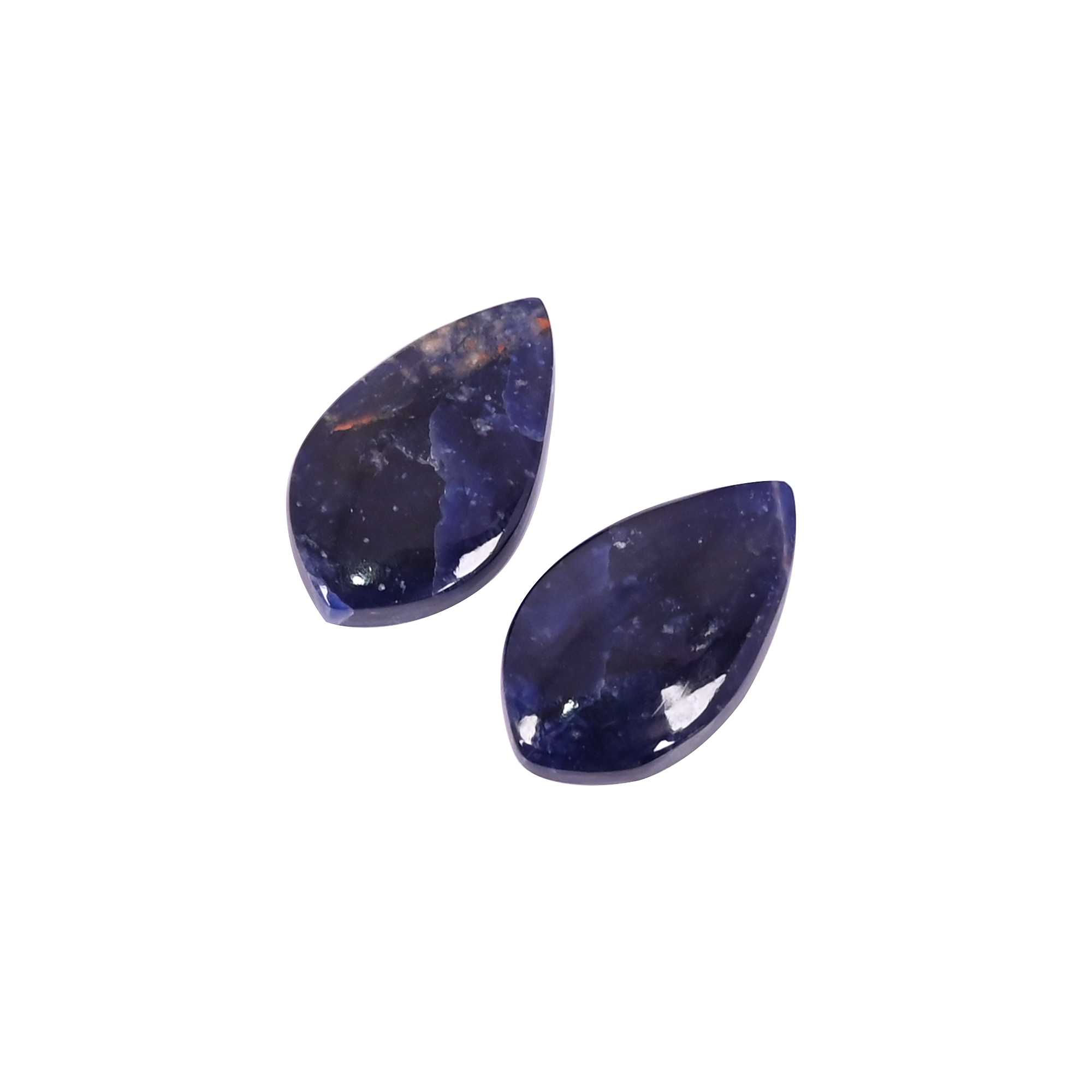 Natural Sodalite 158 Carat 1 Pair Weight 20x12mm Fancy Shape Loose Gemstone
