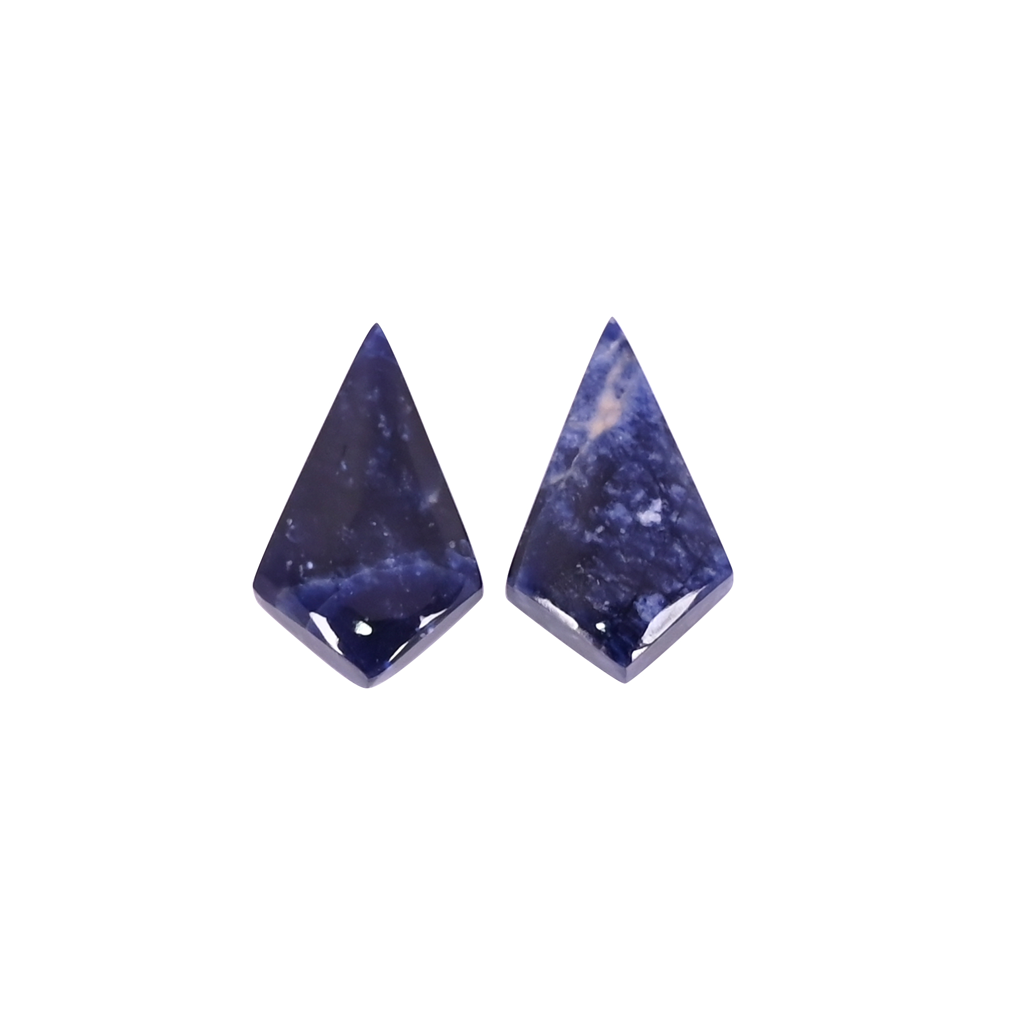 Natural Sodalite 128 Carat 1 Pair Weight 20x11 Fancy Shape Loose Gemstone