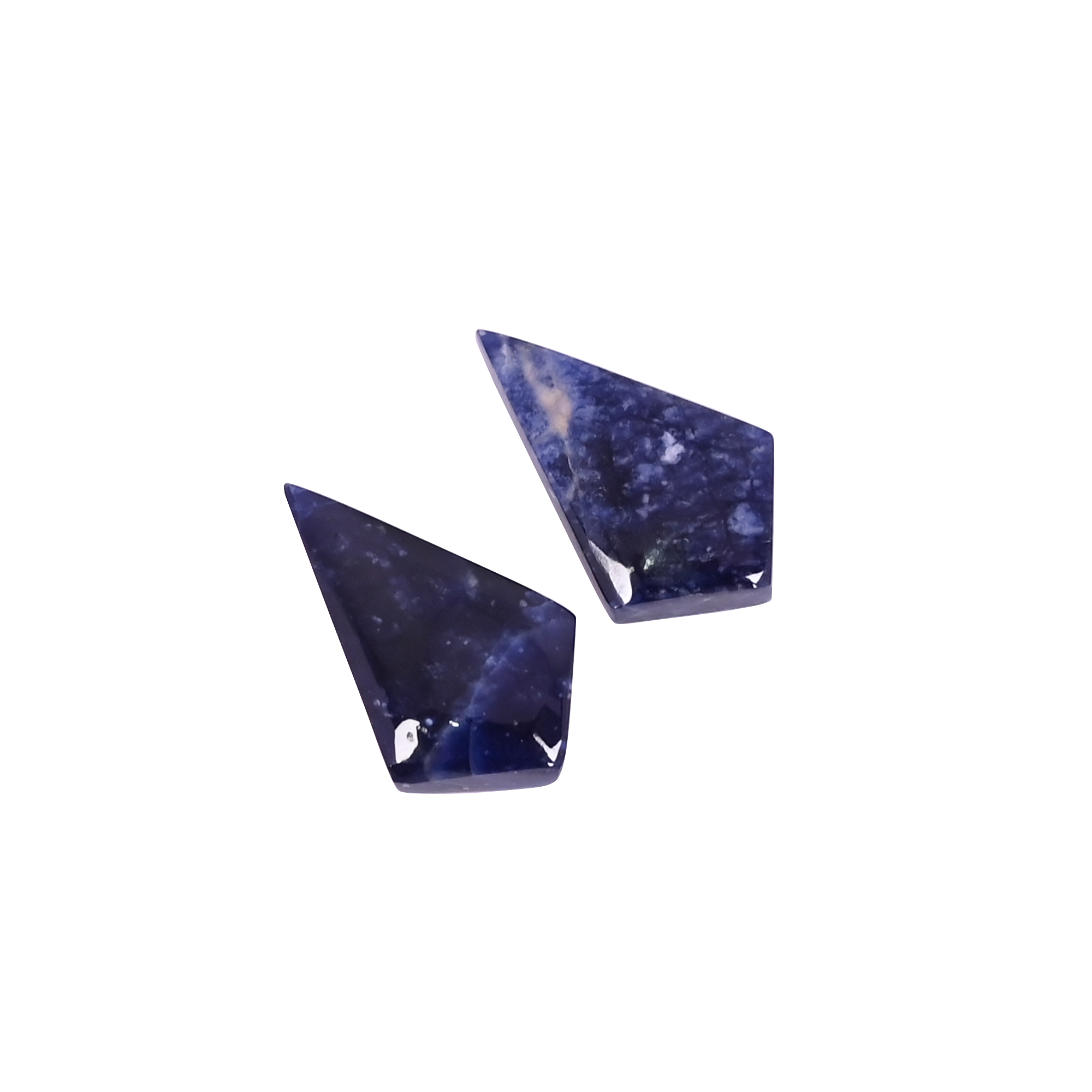 Natural Sodalite 128 Carat 1 Pair Weight 20x11 Fancy Shape Loose Gemstone