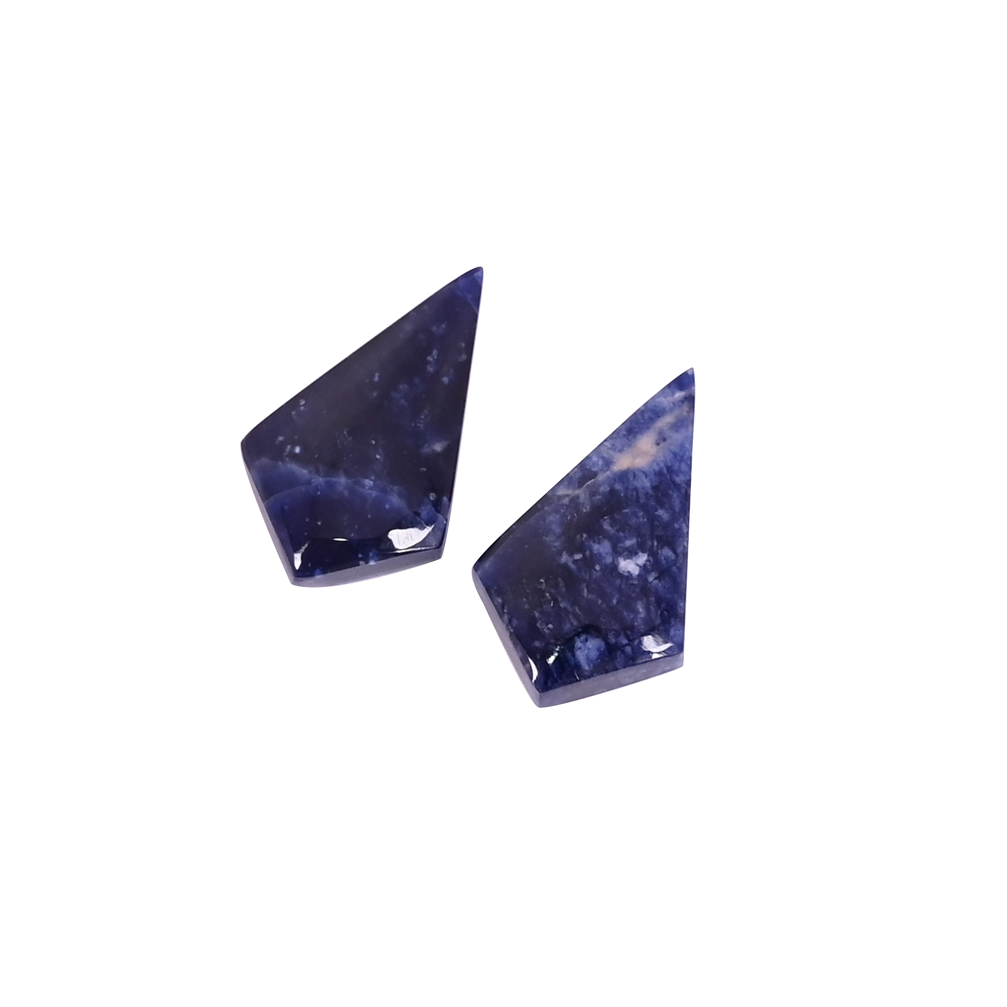 Natural Sodalite 128 Carat 1 Pair Weight 20x11 Fancy Shape Loose Gemstone
