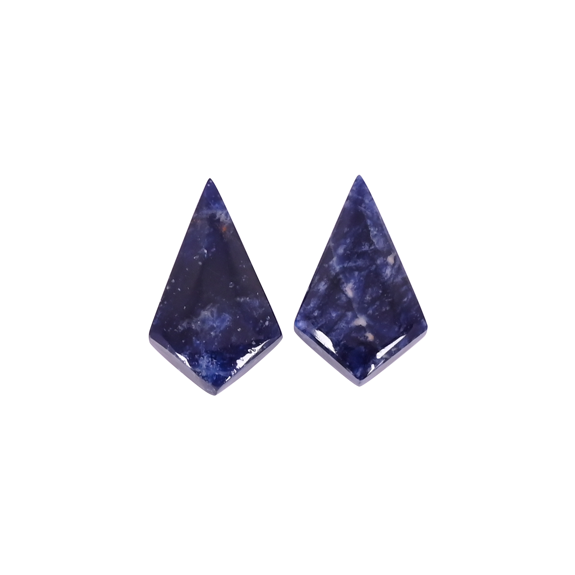 Natural Sodalite 128 Carat 1 Pair Weight 20x11 Fancy Shape Loose Gemstone