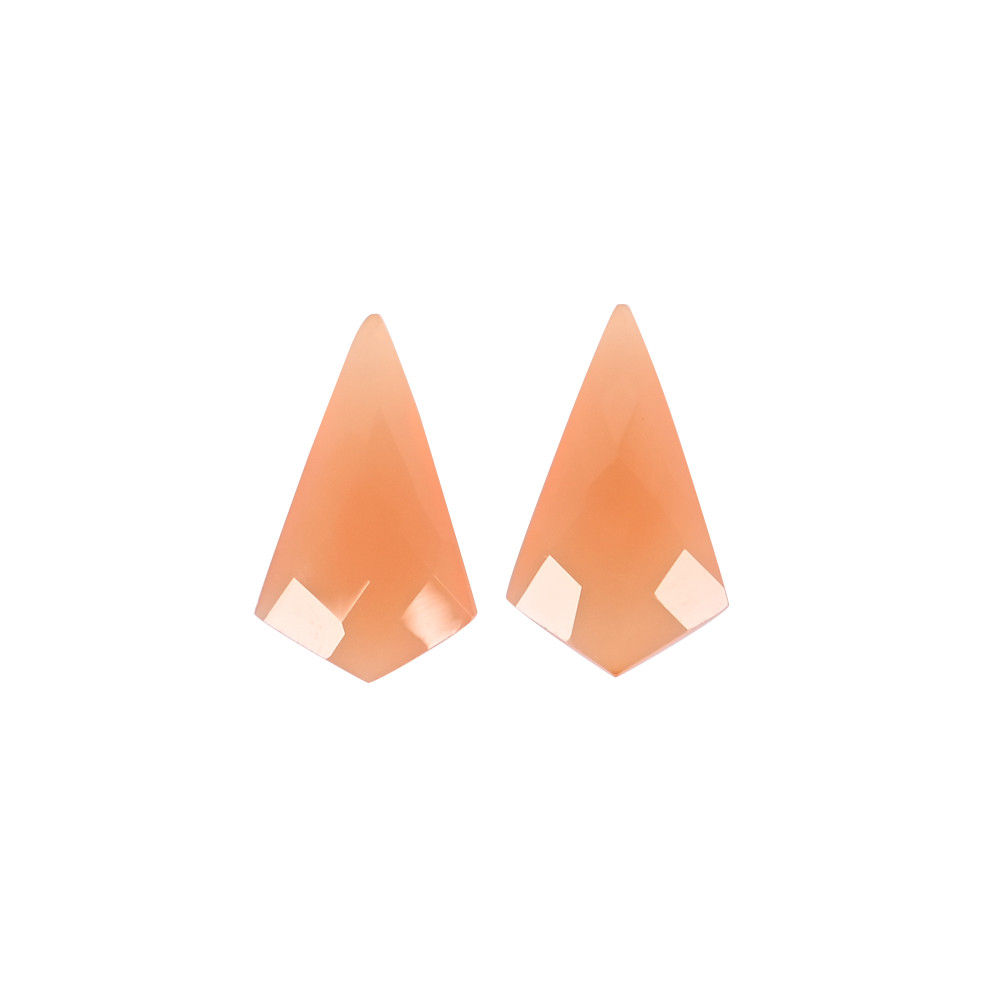 Image of Natural Carnelian 12.7 Carat (1 Pair Weight) 20x11mm Kite Shape Loose Gemstone