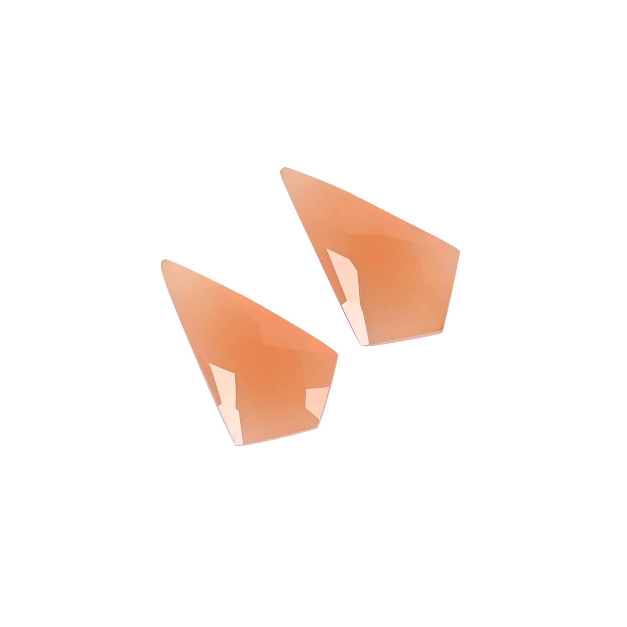 Natural Carnelian 127 Carat 1 Pair Weight 20x11mm Kite Shape Loose Gemstone