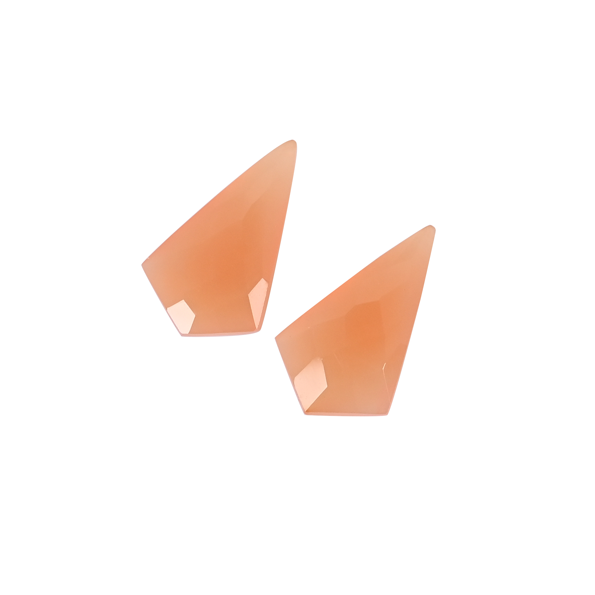 Natural Carnelian 127 Carat 1 Pair Weight 20x11mm Kite Shape Loose Gemstone