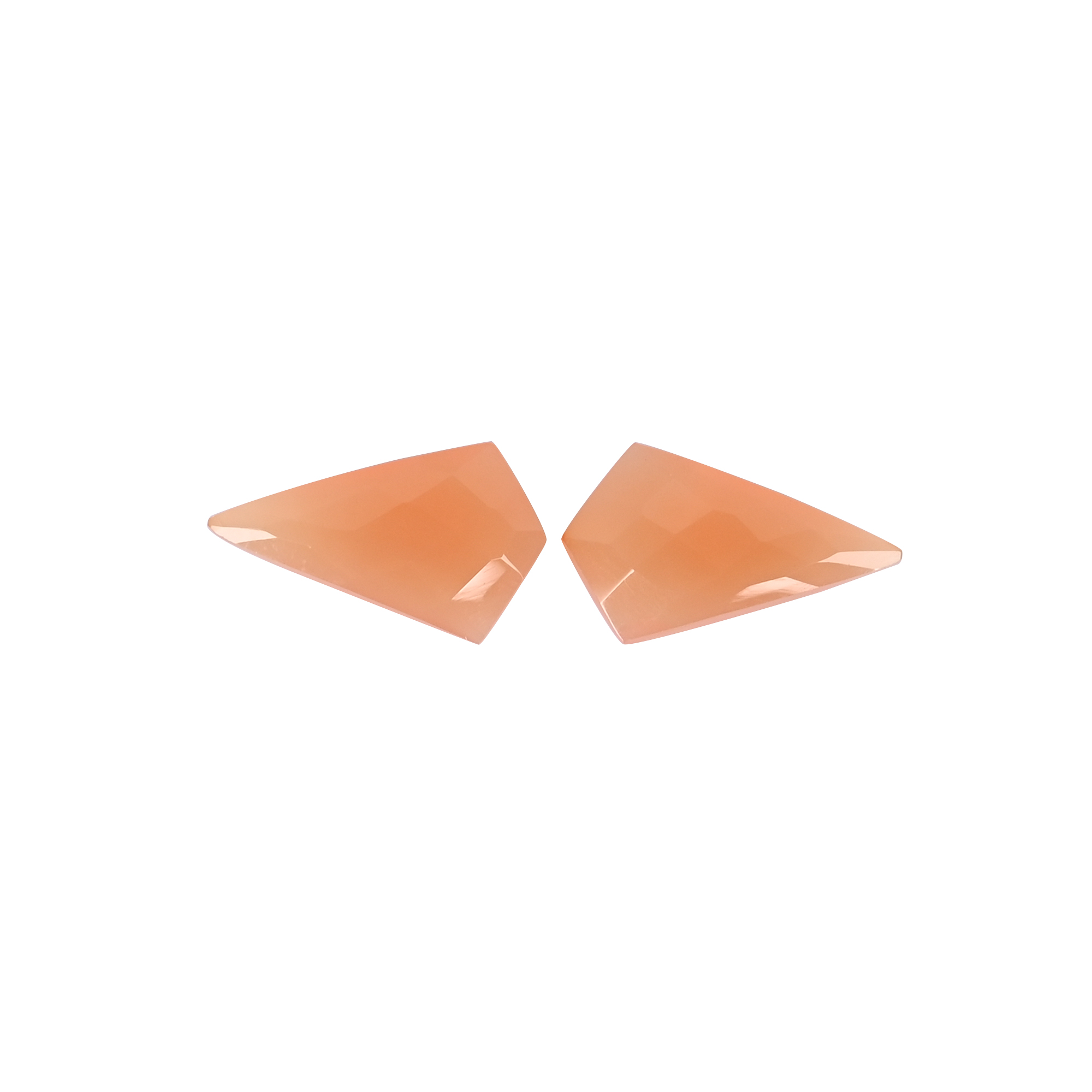 Natural Carnelian 127 Carat 1 Pair Weight 20x11mm Kite Shape Loose Gemstone