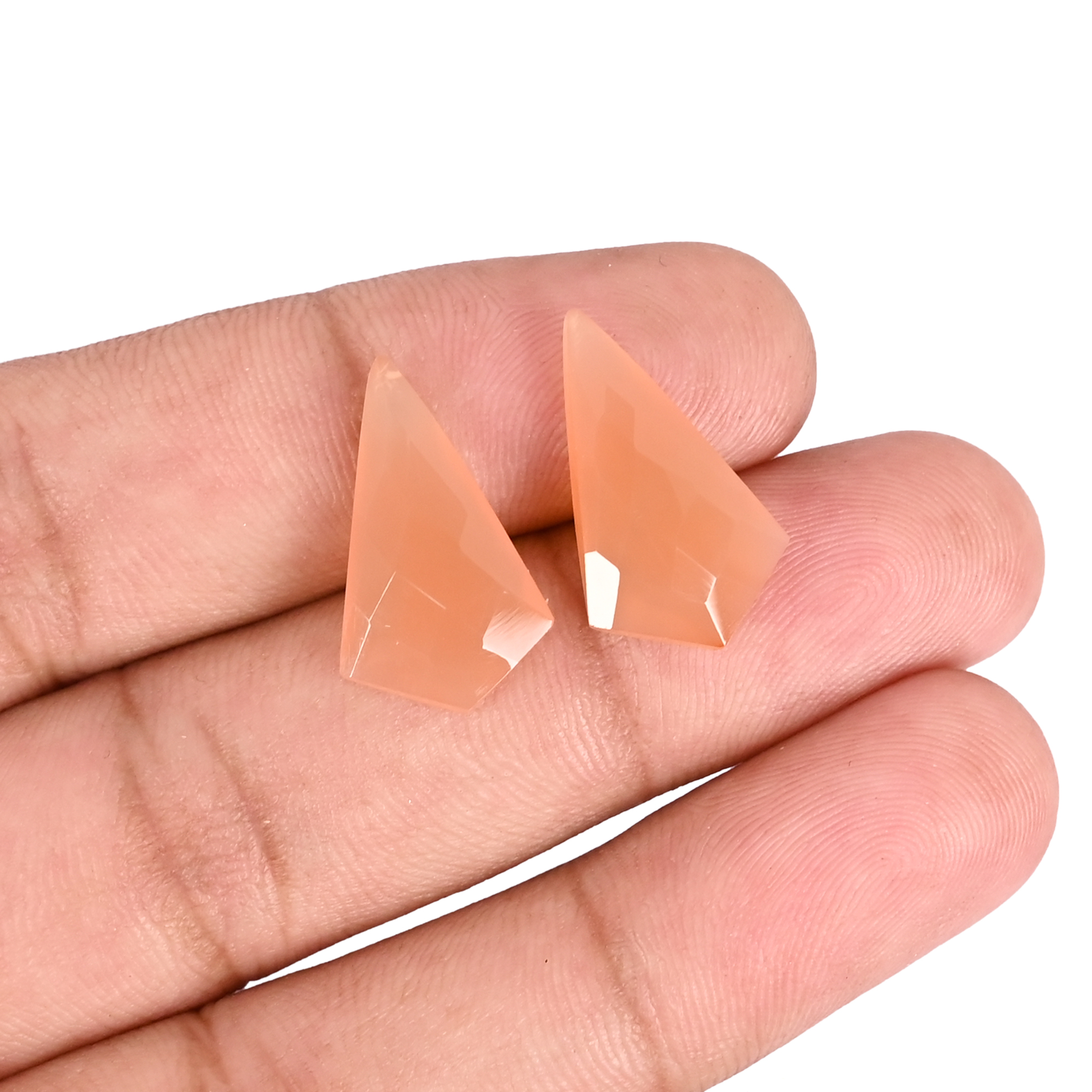 Natural Carnelian 127 Carat 1 Pair Weight 20x11mm Kite Shape Loose Gemstone