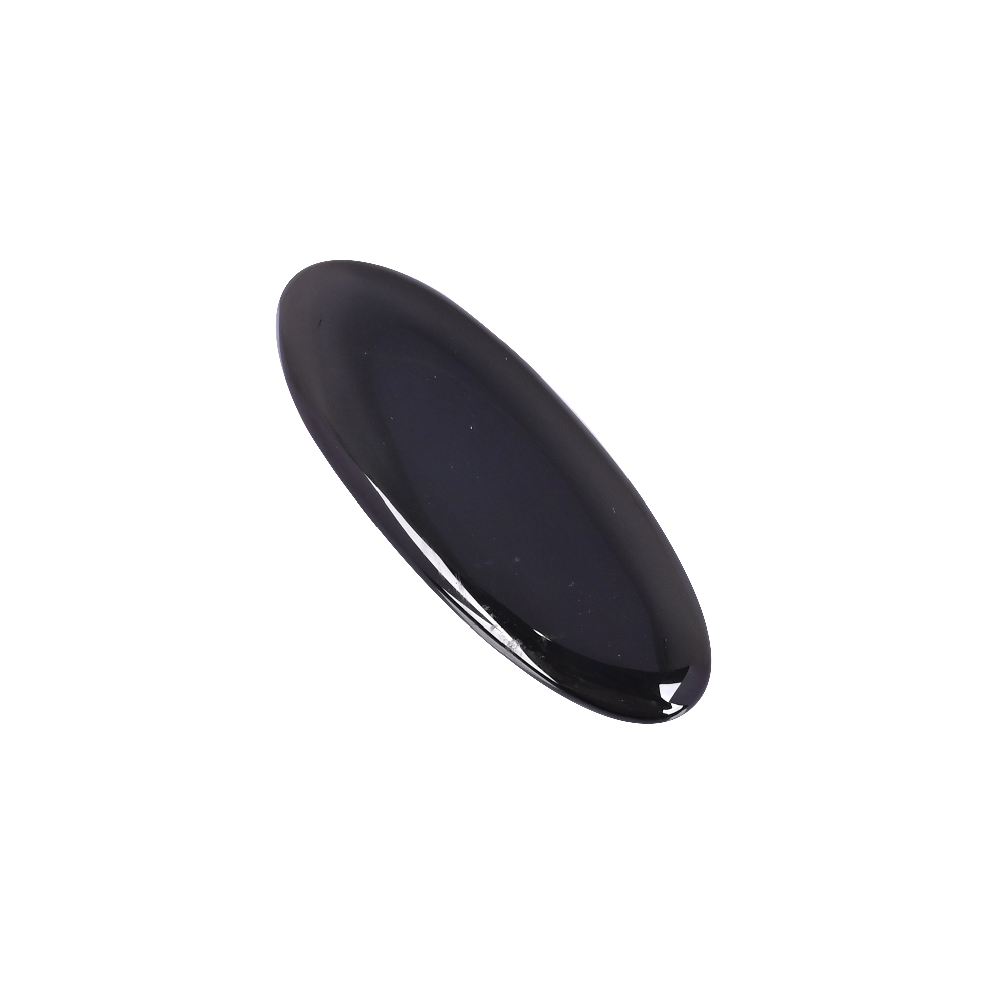 Natural Black Onyx 645 Carat 62x24mm Oval Shape Loose Gemstone