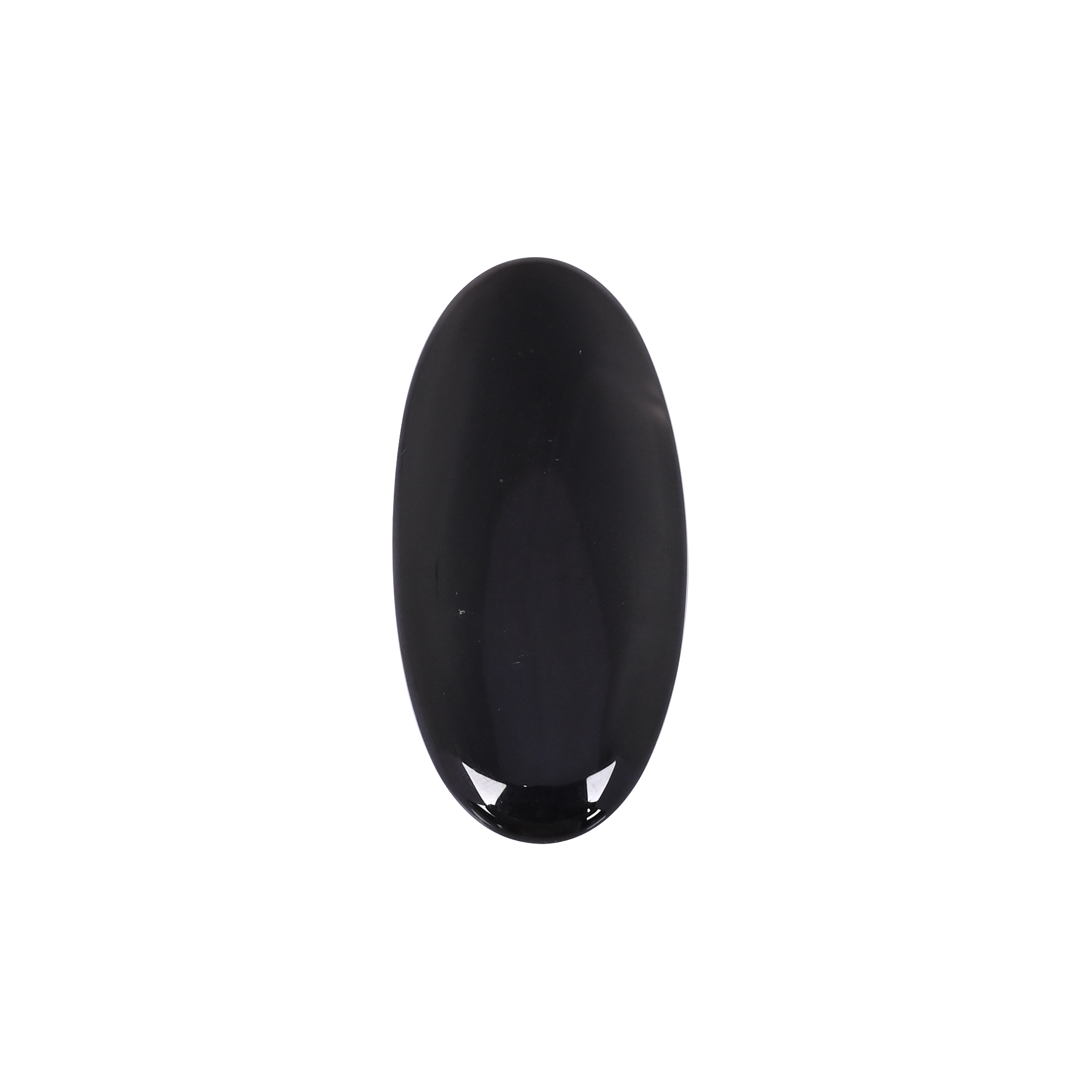 Natural Black Onyx 525 Carat 52x25mm Oval Shape Loose Gemstone