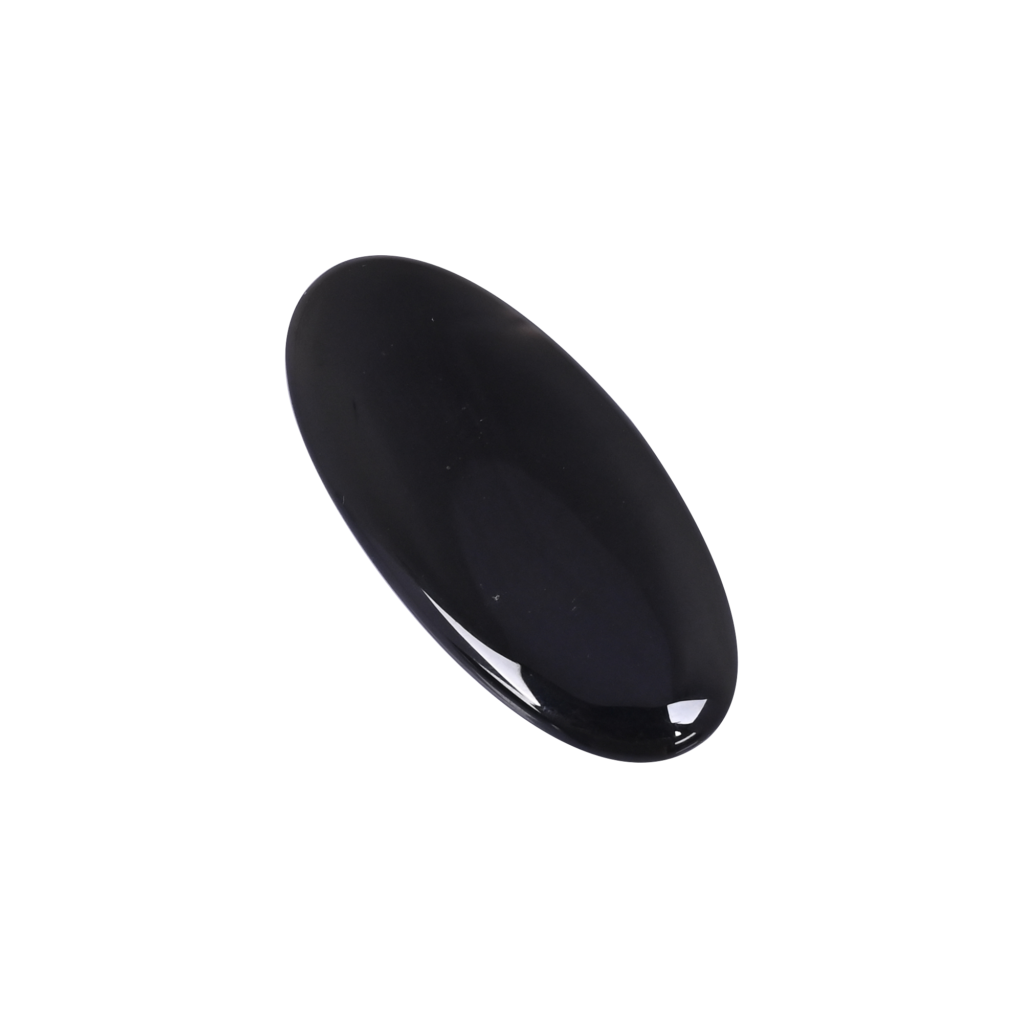 Natural Black Onyx 525 Carat 52x25mm Oval Shape Loose Gemstone